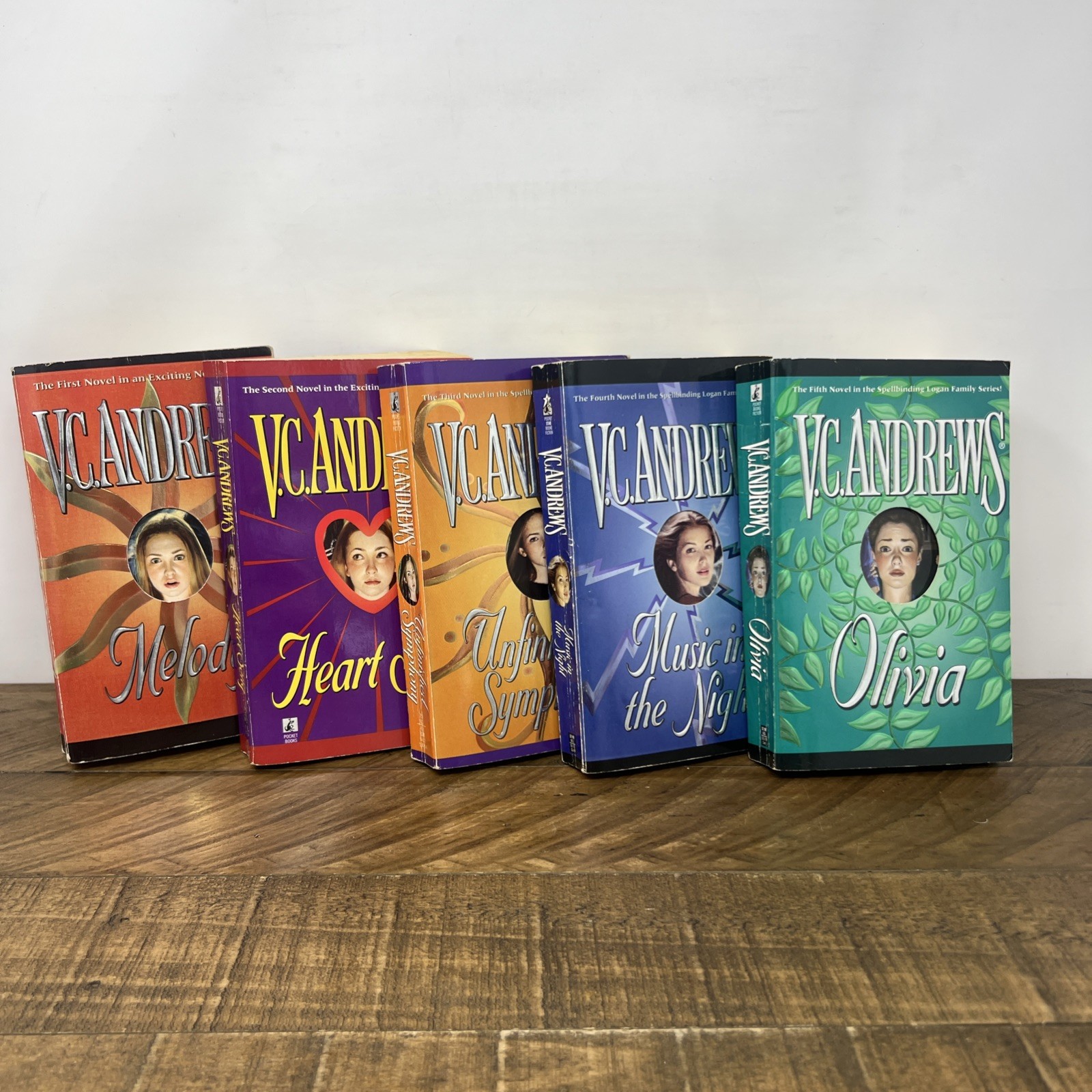 VC Andrews Complete Logan Series Lot of 5 Paperback Keyhole Covers Vintage 90s VC Andrews Complete Logan Series Lot of 5 Paperback Keyhole Covers Vintage 90s
