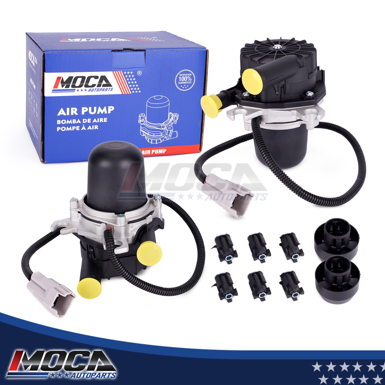 2Pcs Secondary Air Injection Pump for Toyota Sequoia Land Cruiser Tundra Lexus