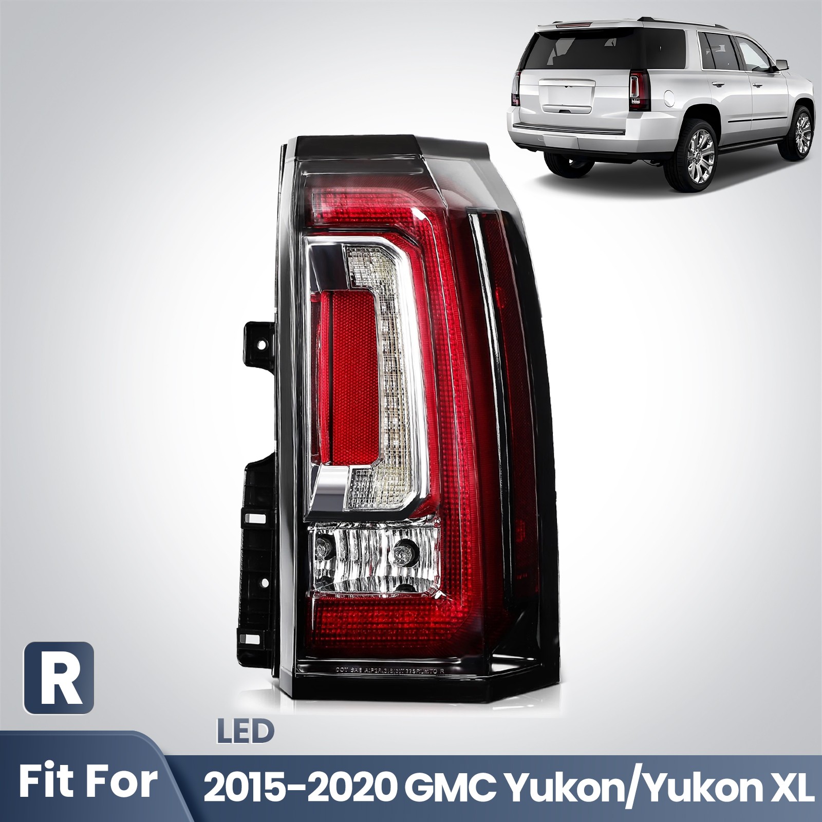 For 2015-2020 GMC Yukon & Yukon XL LED Tail Light Brake Lamp Passenger RH