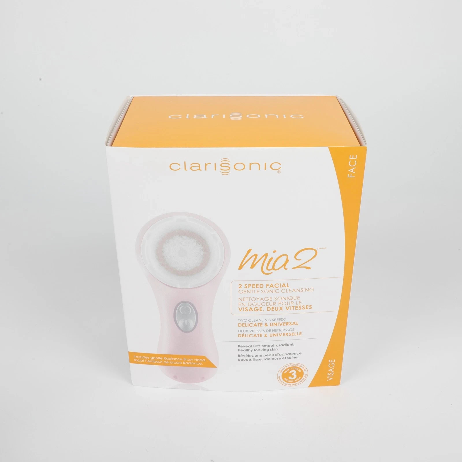 New Clarisonic Mia 2 Sonic Facial Skin Cleansing Brush System  - PINK