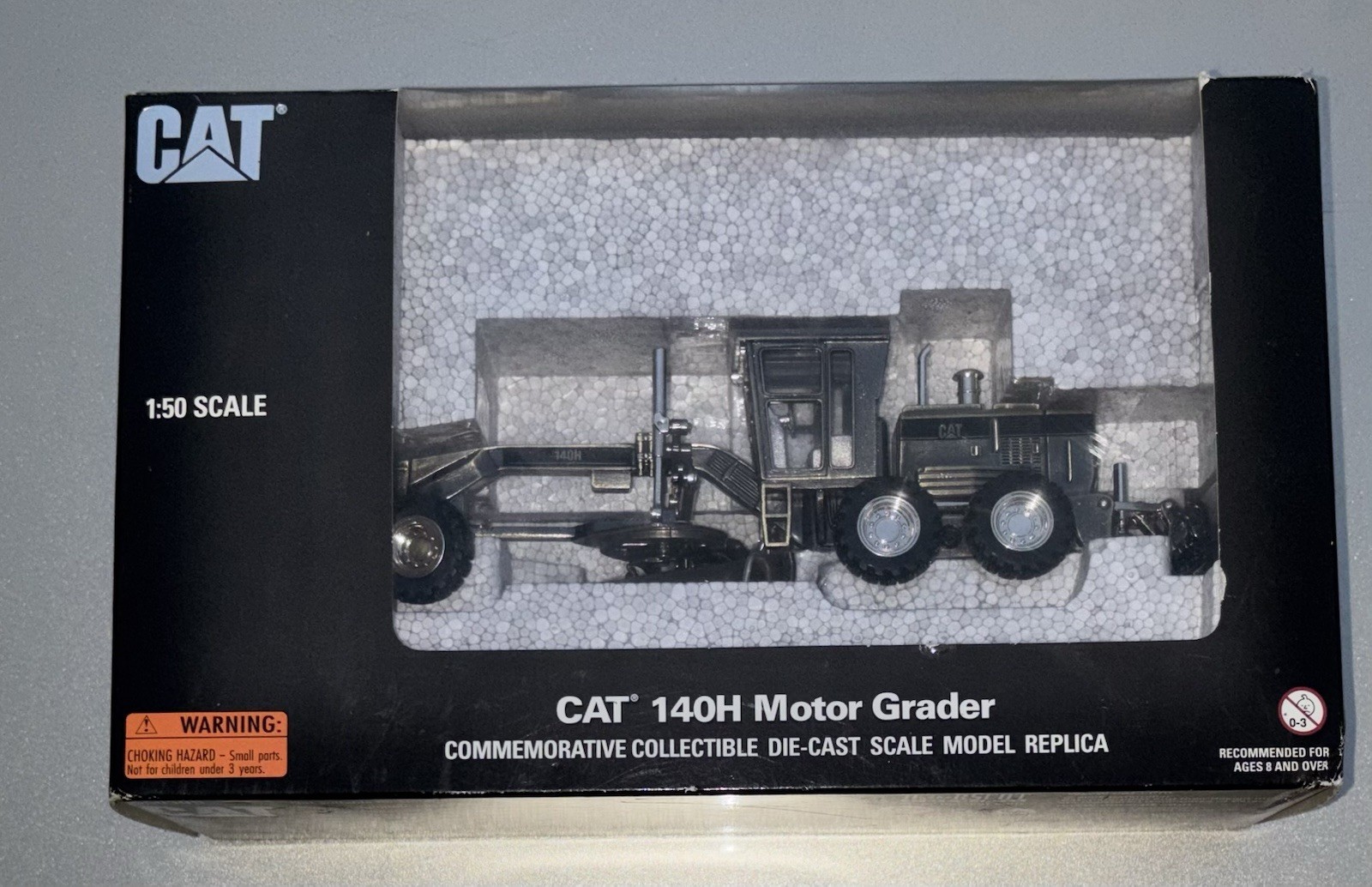 NIB 2002 Norscot 1:50 Scale CAT 140H Military Motor Grader 55111 CATERPILLAR