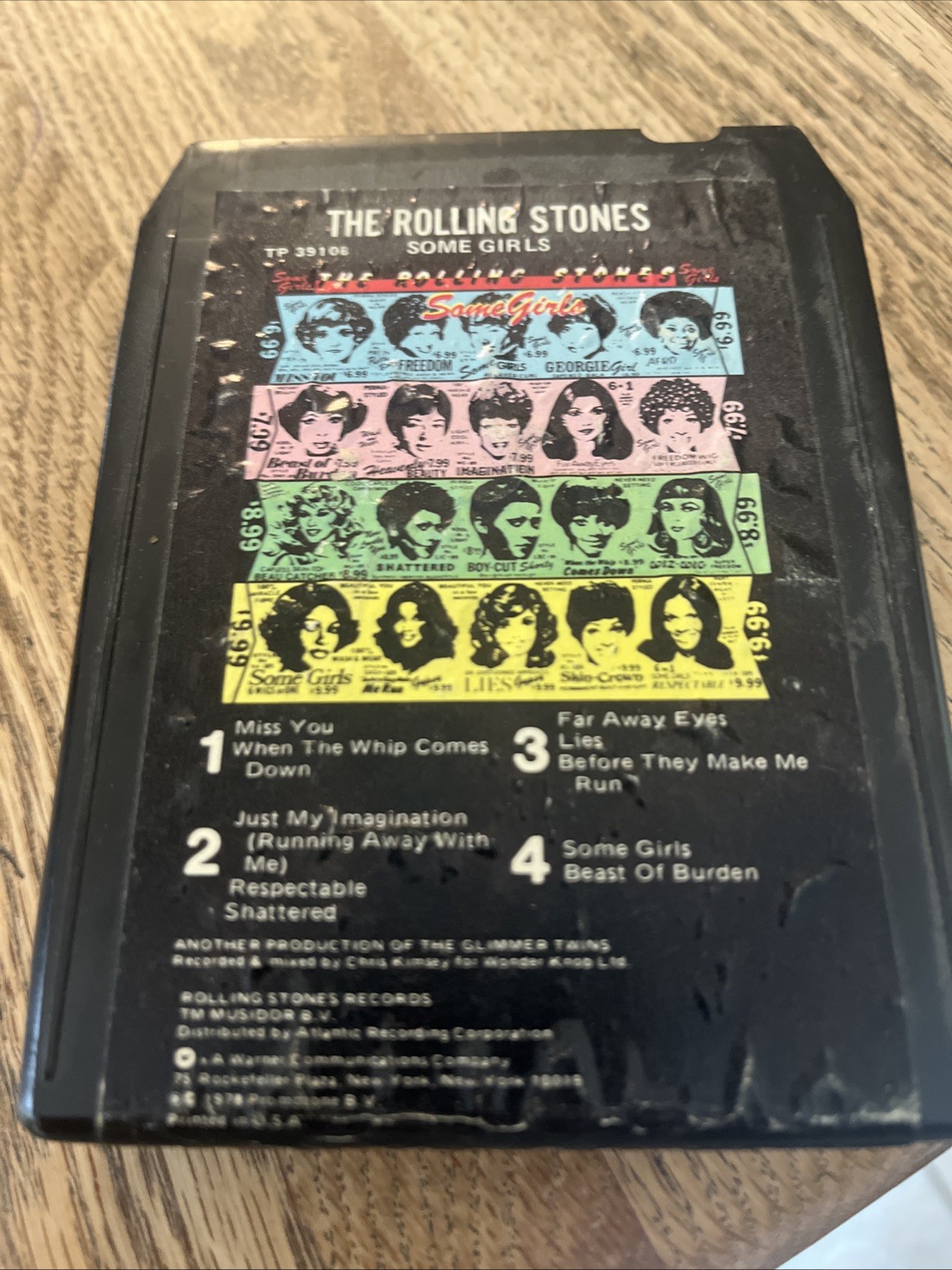 The Rolling Stones- Some Girls 8-Track Tape. Serviced. .