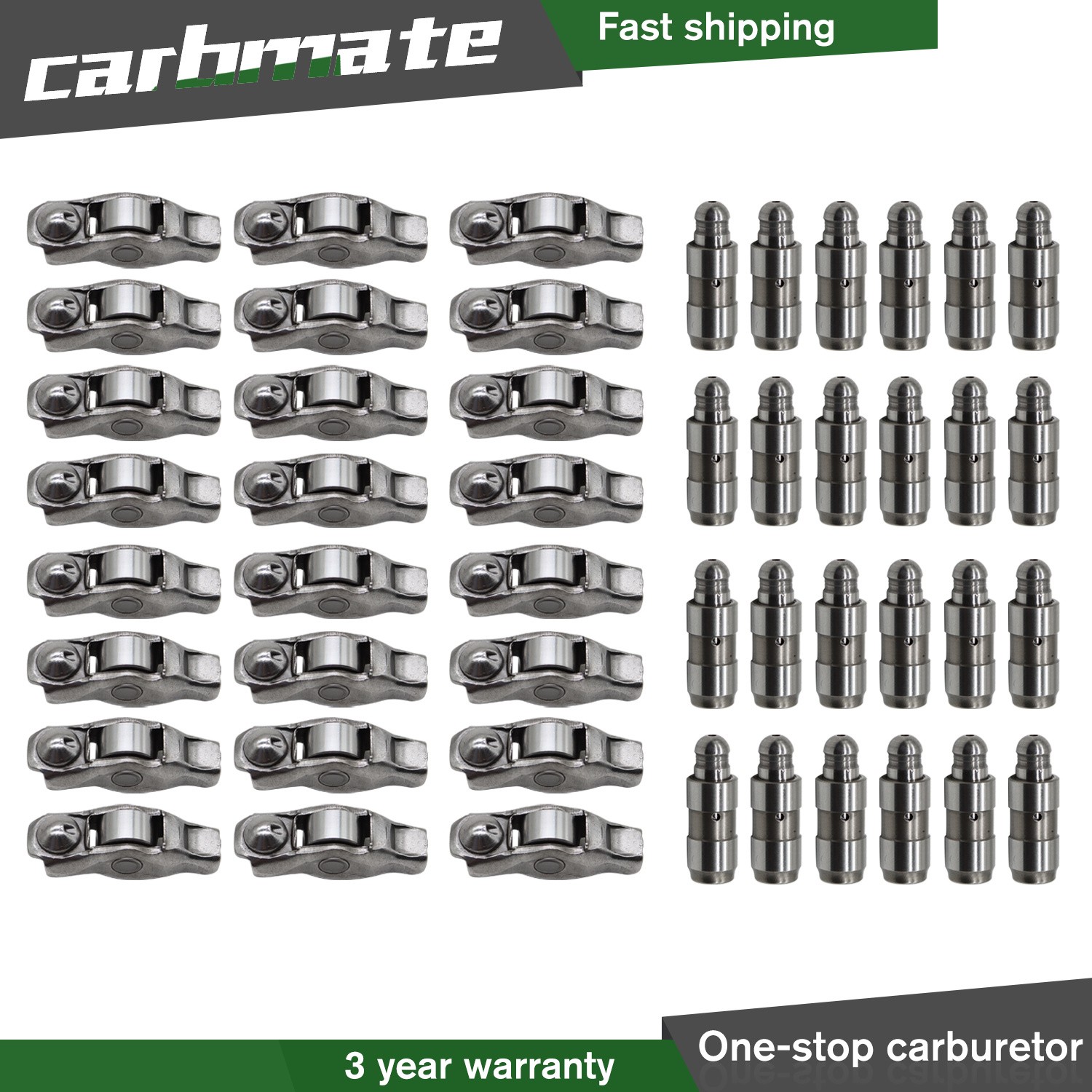 48pcs Rocker Arms & Valve Lifters Kit For 2011-20 Jeep Dodge Chrysler 3.6L 3.2L