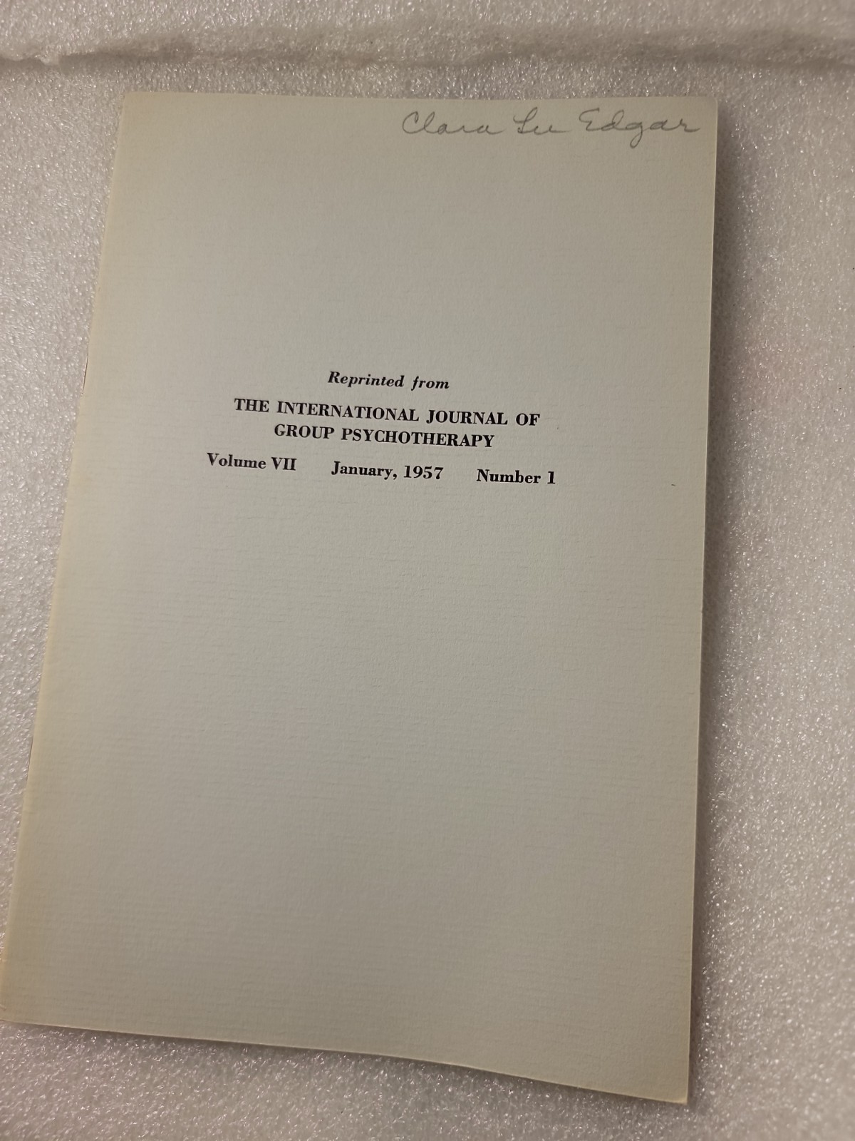 Vintage academic reprint from The International Journal of Group...