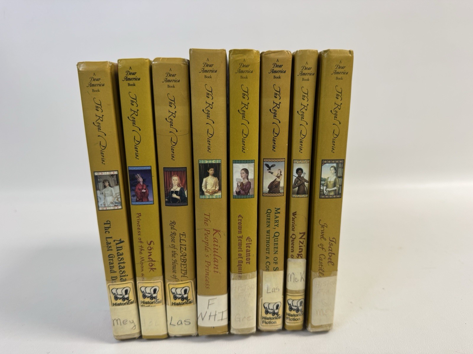 Scholastic The Royal Diaries Book Lot Of 8 Books Gold Hardcover Gilt Edged