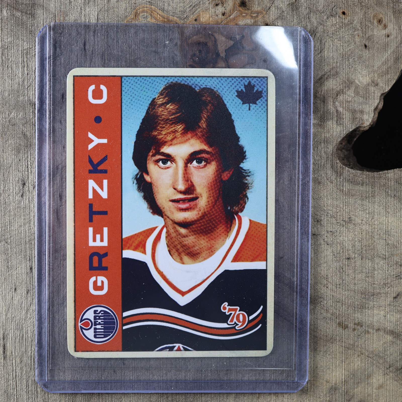 1979 WAYNE GRETZKY Rookie Edmonton Oilers Promo Card Future Star