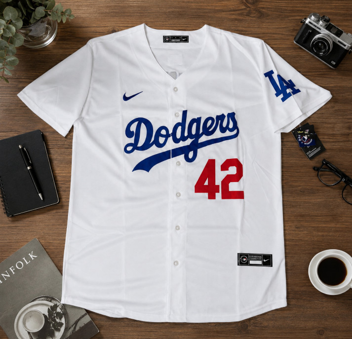 Jackie Robinson #42 Los Angeles Dodgers MLB Stitched Home White Limited Edition