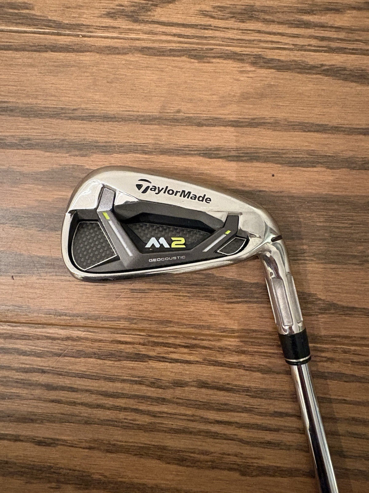 TaylorMade M2 Geocoustic 7 Iron REAX 88g Stiff Flex Steel RH. Needs new grip. TaylorMade M2 Geocoustic 7 Iron REAX 88g Stiff Flex Steel RH. Needs new grip.