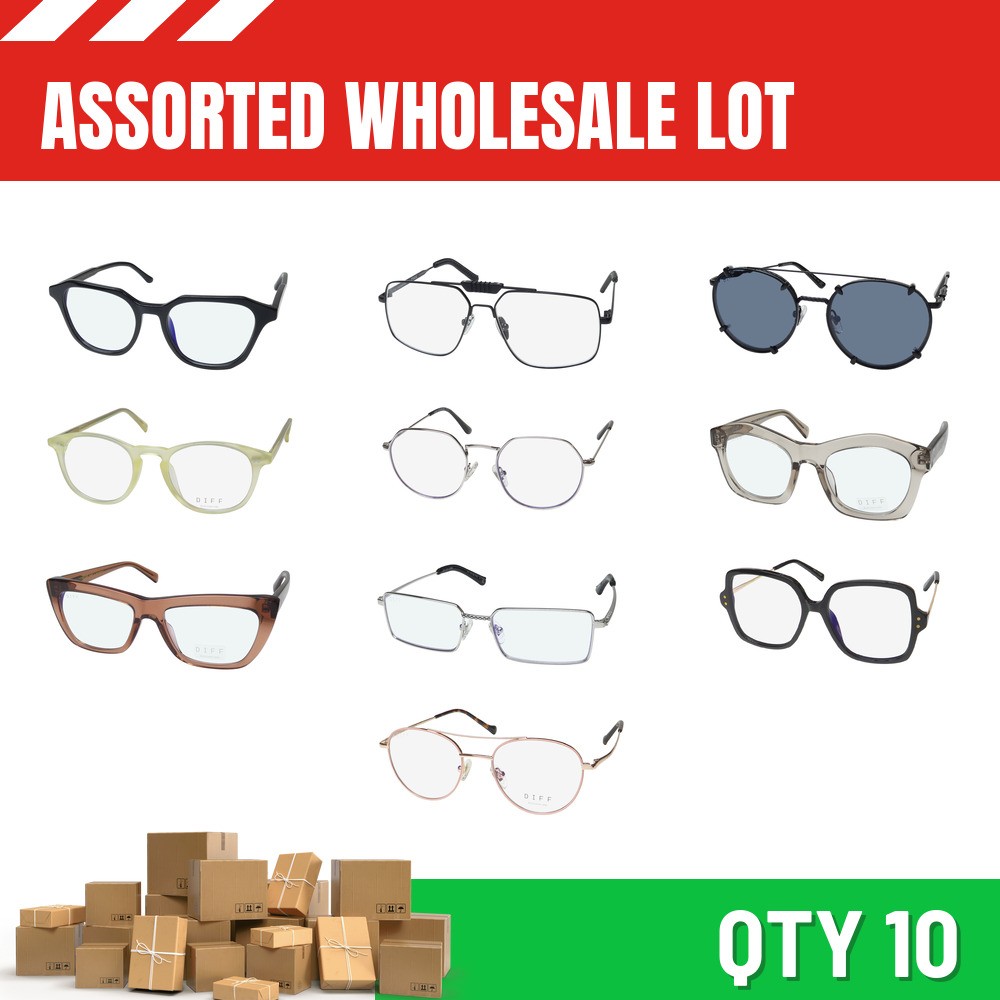 WHOLESALE ASSORTED LOT 10 DIFF EYEGLASSES merchandise mixed styles eyewear gafas