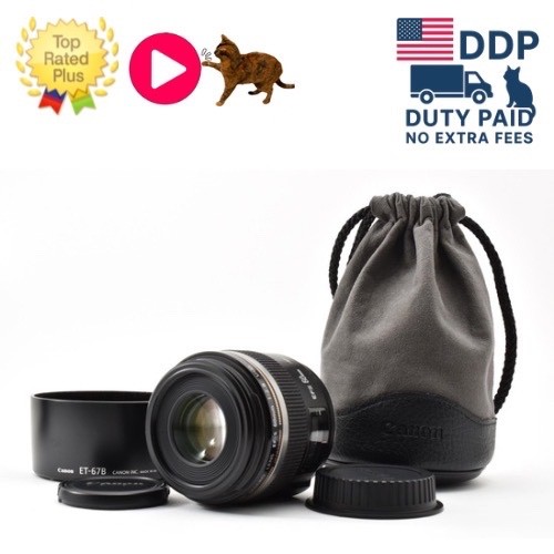 Tested [Near MINT w/Case ] Canon EF-S 60mm f/2.8 USM Macro Lens From JAPAN