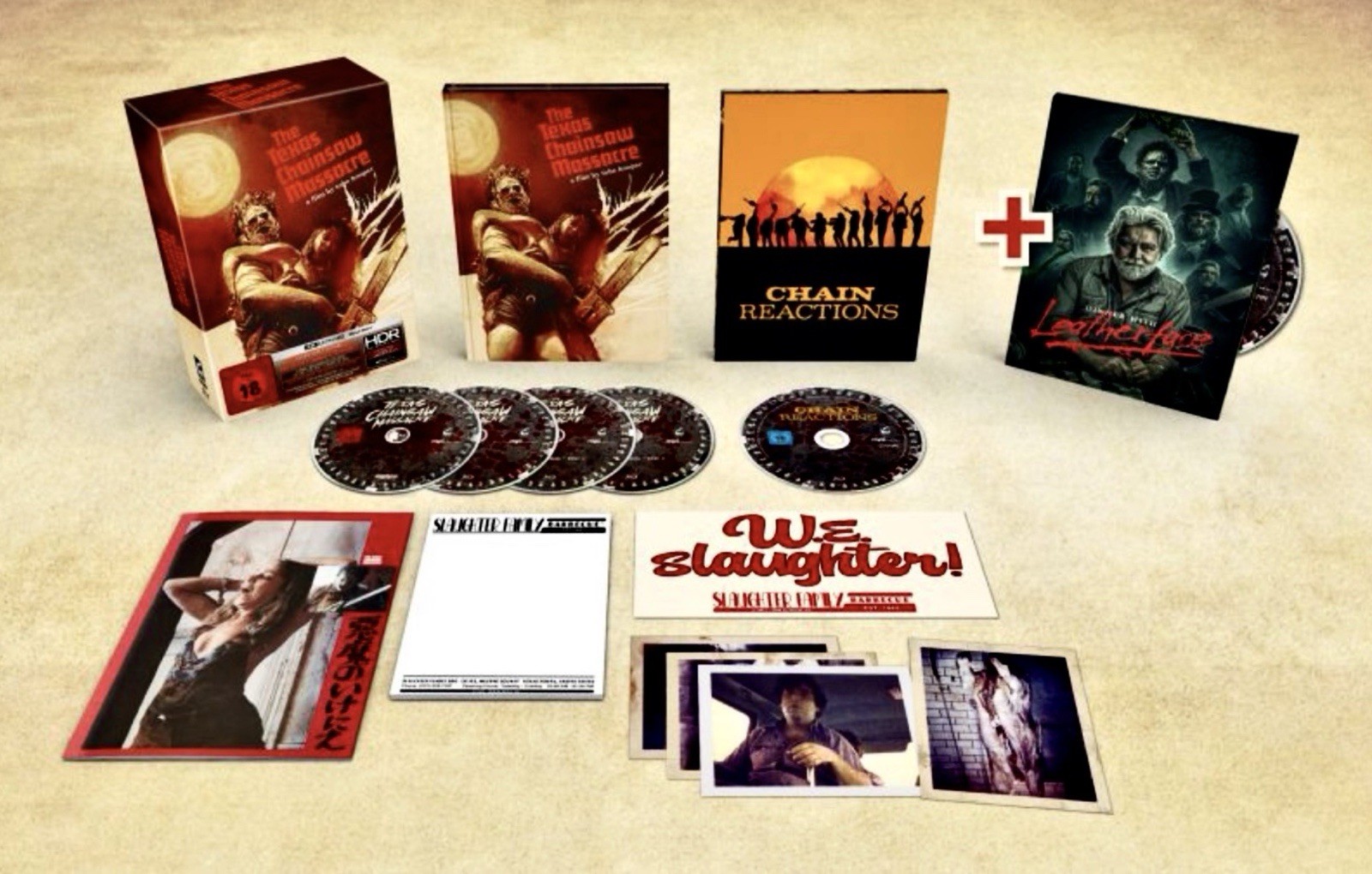 THE TEXAS CHAINSAW MASSACRE (1974) TURBINE 6-DISC 4K UHD BLURAY LEGENDARY BUNDLE