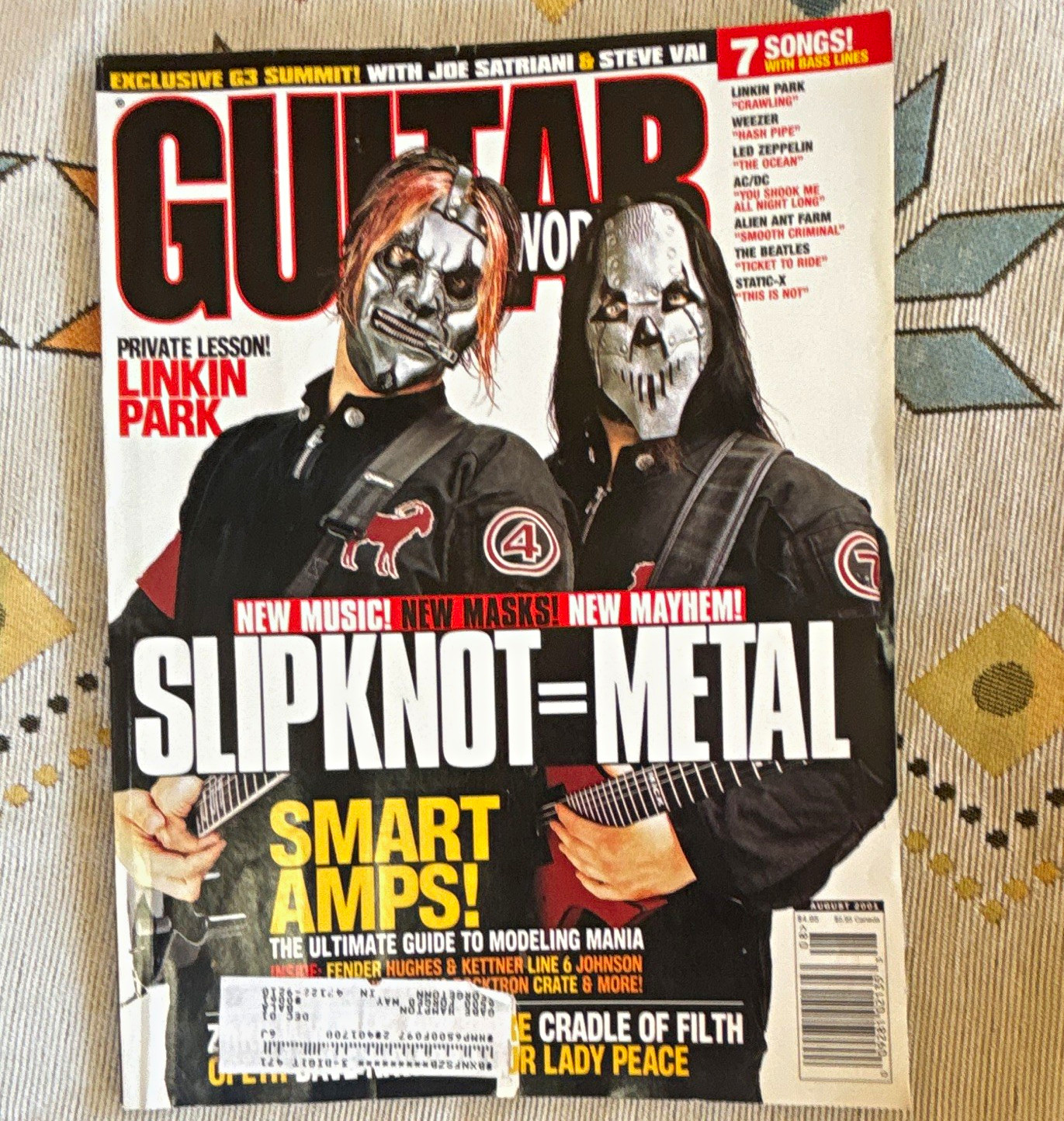 Guitar World Magazine October 2004 Slipknot Metal Linkin Park Satriani Vai Guitar World Magazine October 2004 Slipknot Metal Linkin Park Satriani Vai