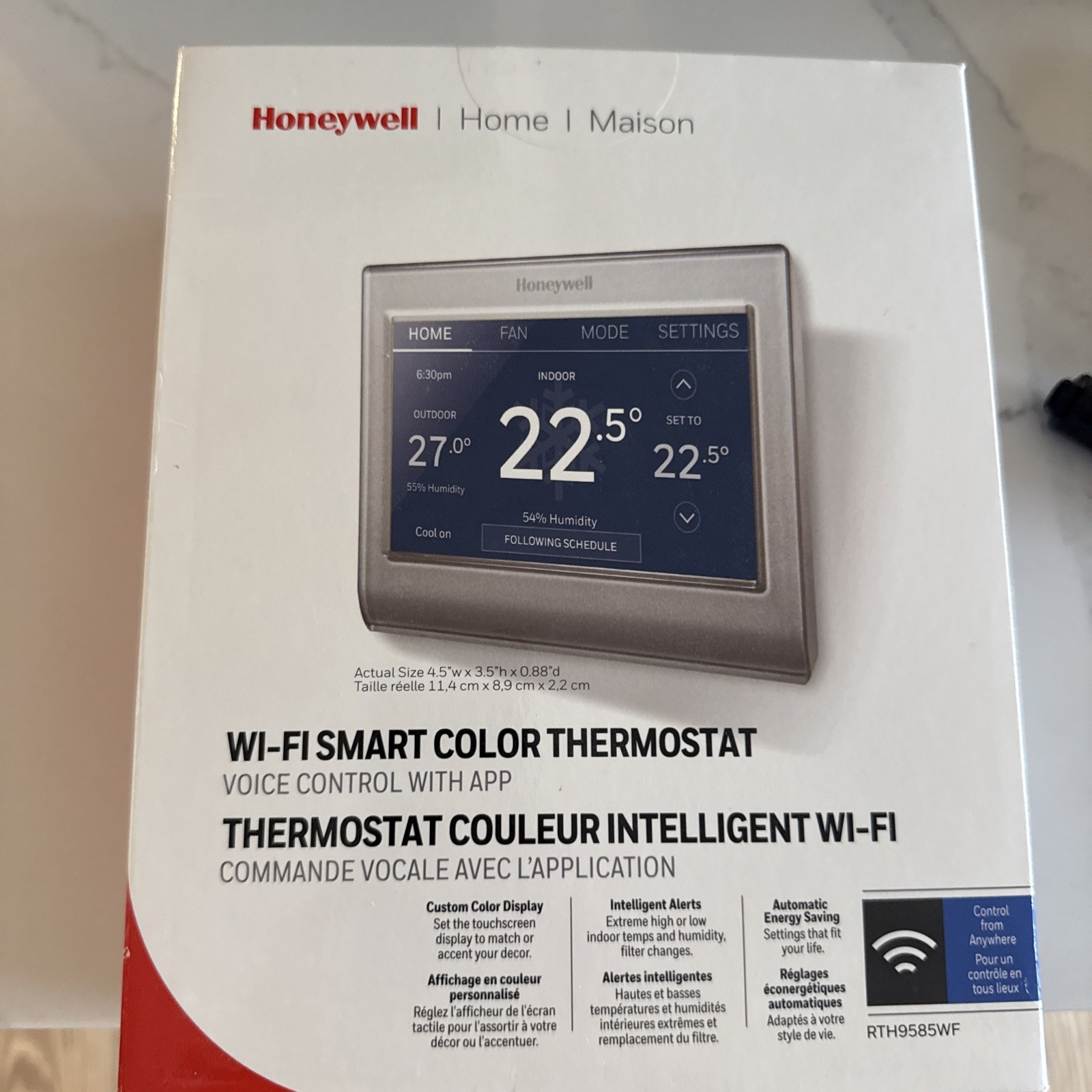 Honeywell RTH9585WF WiFi Smart Thermostat Gray Honeywell RTH9585WF WiFi Smart Thermostat Gray