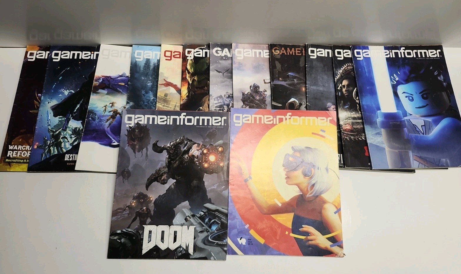 Game Informer Magazine Lot of 14 Video Gaming Issues From 2016 & 2018 Doom