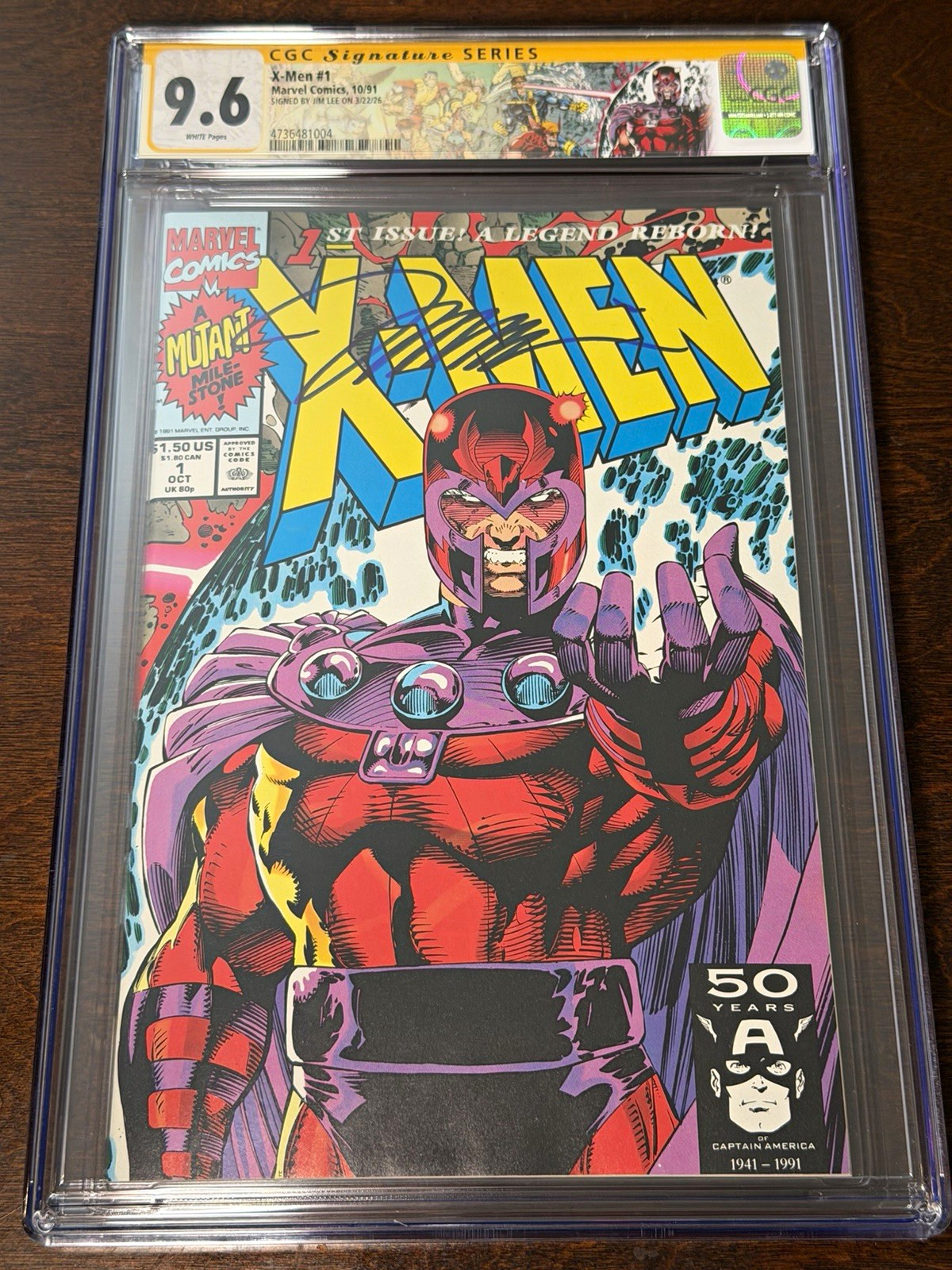 FREE SHIPPING Marvel X-Men #1 (1991) CGC Signature Series 9.6 Signed by Jim Lee FREE SHIPPING Marvel X-Men #1 (1991) CGC Signature Series 9.6 Signed by Jim Lee