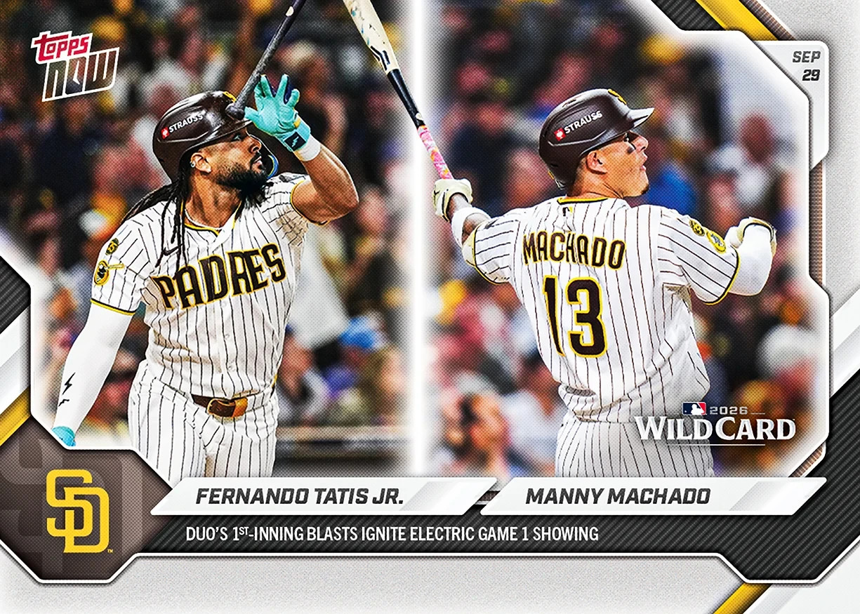 ⚾️ Fernando Tatis Jr. / Manny Machado WILDCARD - 2026 MLB Topps NOW #741 PADRES