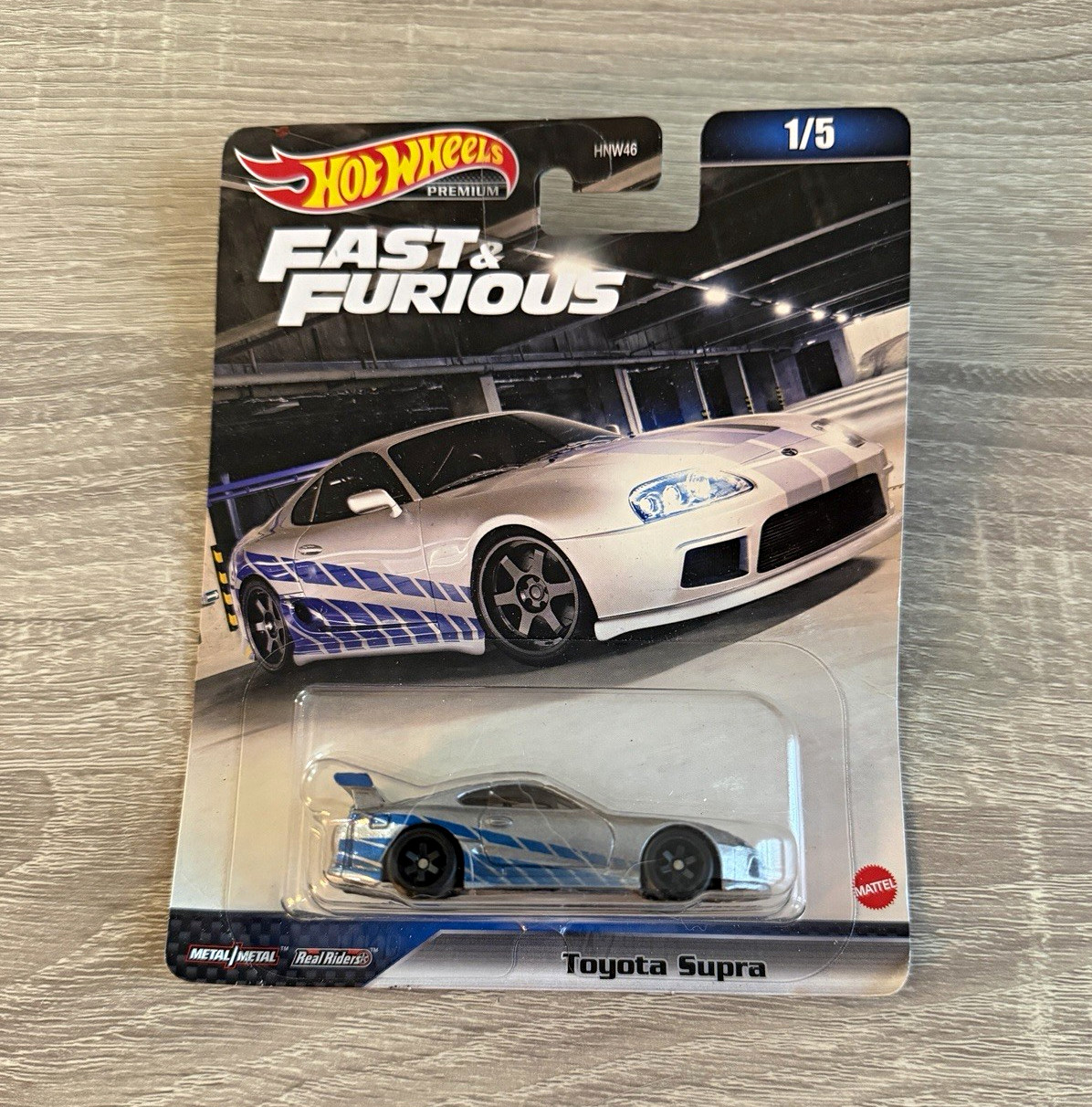 Hot Wheels Fast & Furious Toyota Supra Silver/Blue 1:64 Diecast Unopened Box