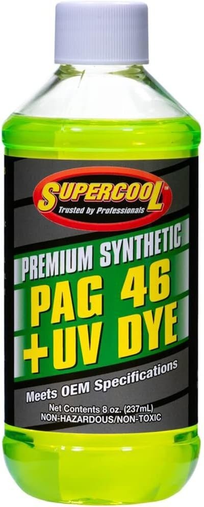 TSI Supercool PAG 46 Oil w/ UV Dye 8oz R134a A/C Compressor Lubricant P46-8D TSI Supercool PAG 46 Oil w/ UV Dye 8oz R134a A/C Compressor Lubricant P46-8D