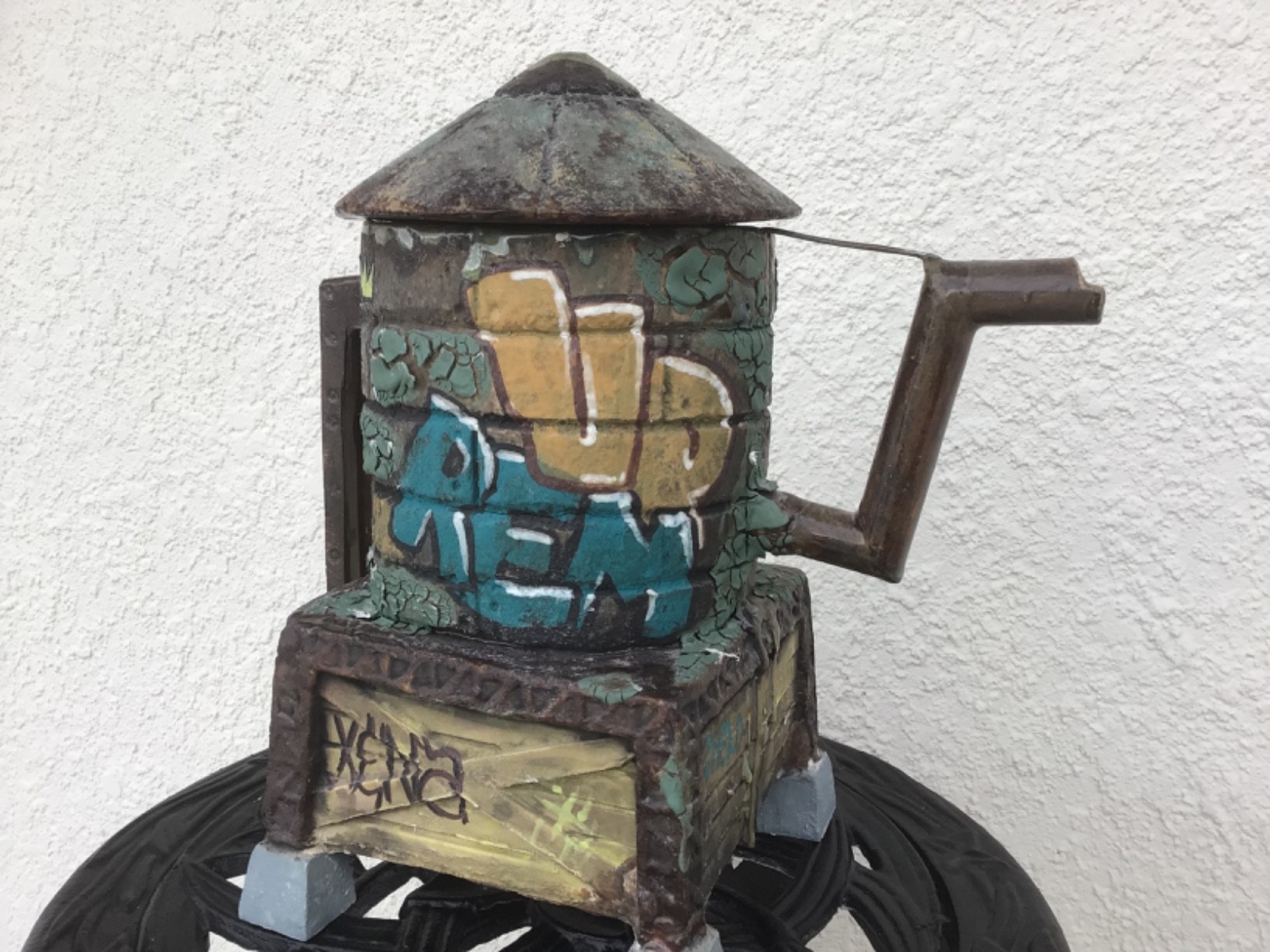 water towers Tankkard hand thrown by artist Roberto Lugo water towers Tankkard hand thrown by artist Roberto Lugo
