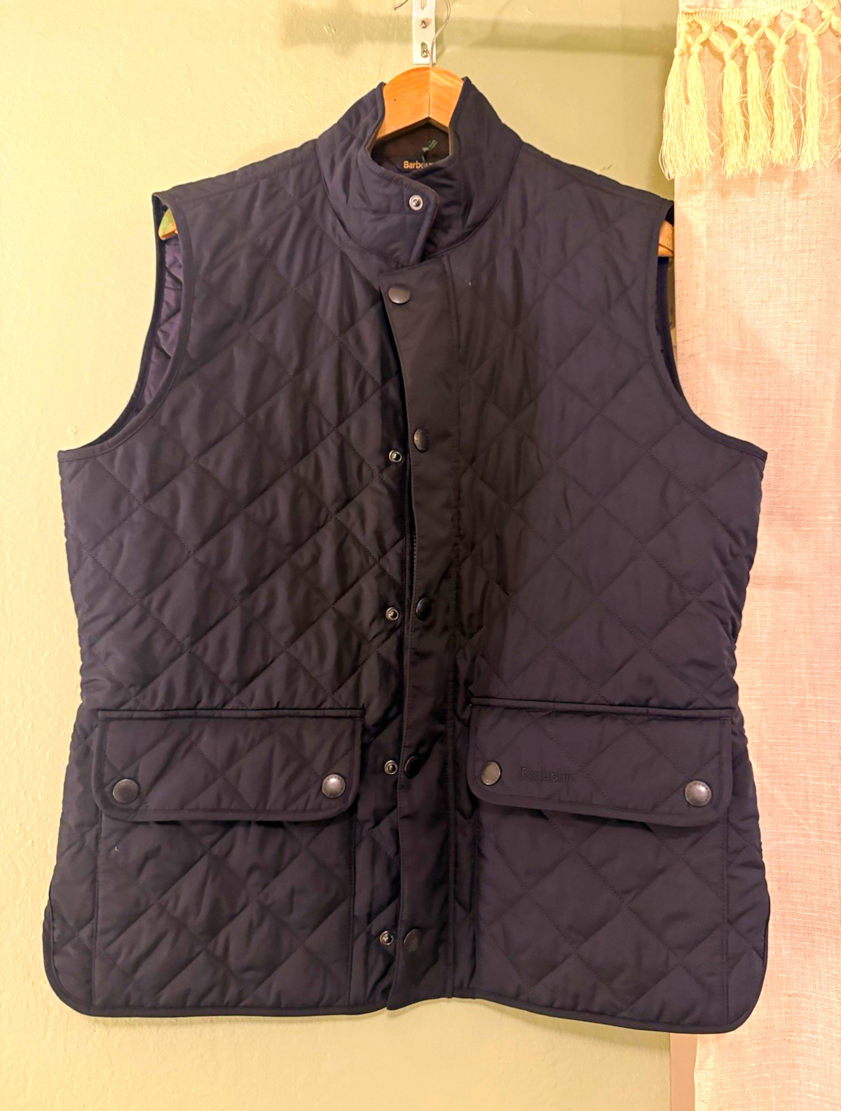 Barbour Men\'s Navy Quilted Vest M 46\