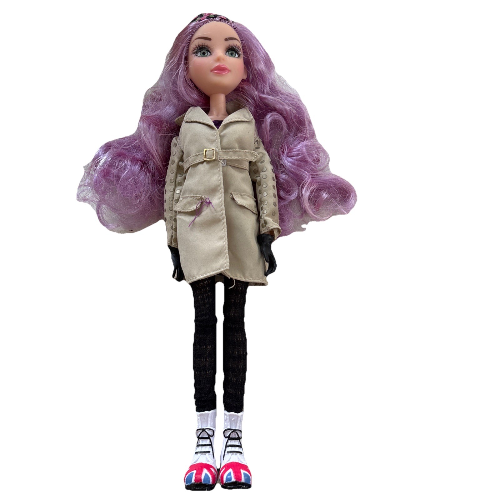 Project MC2 Mc MGA NETFLIX Doll MCKEYLA MCALISTER Purple Hair Trenchcoat Outfit Project MC2 Mc MGA NETFLIX Doll MCKEYLA MCALISTER Purple Hair Trenchcoat Outfit