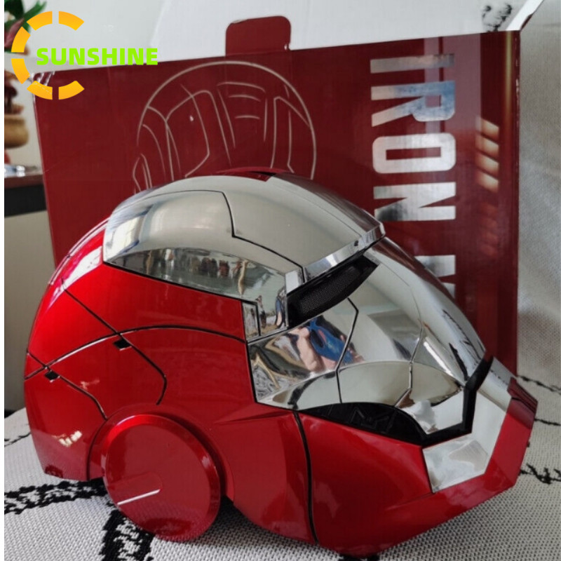 Iron Man MK5 Voice Control Helmet Wearable Cosplay Mask LED Jarvis Auto Open US