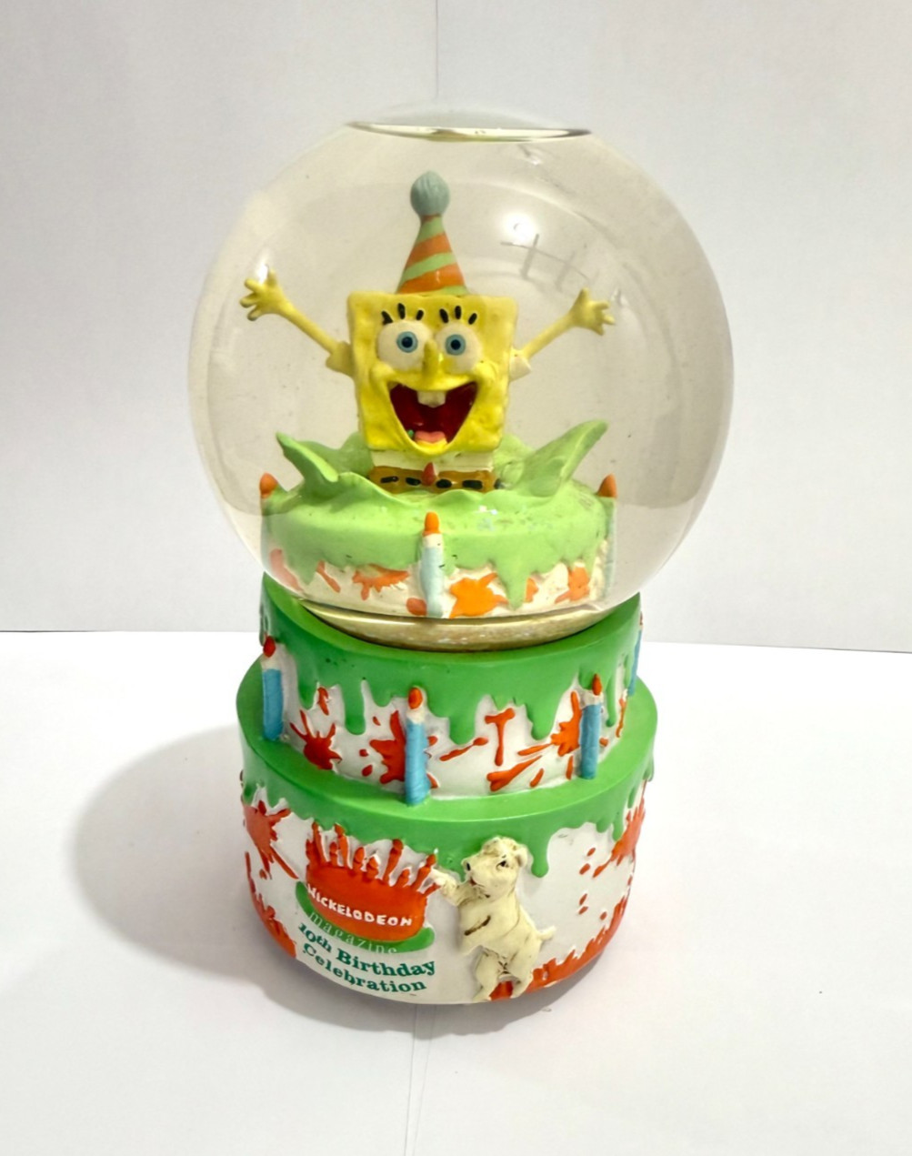 SpongeBob SquarePants Snow Globe Nickelodeon Magazine 10th Birthday Snow Globe