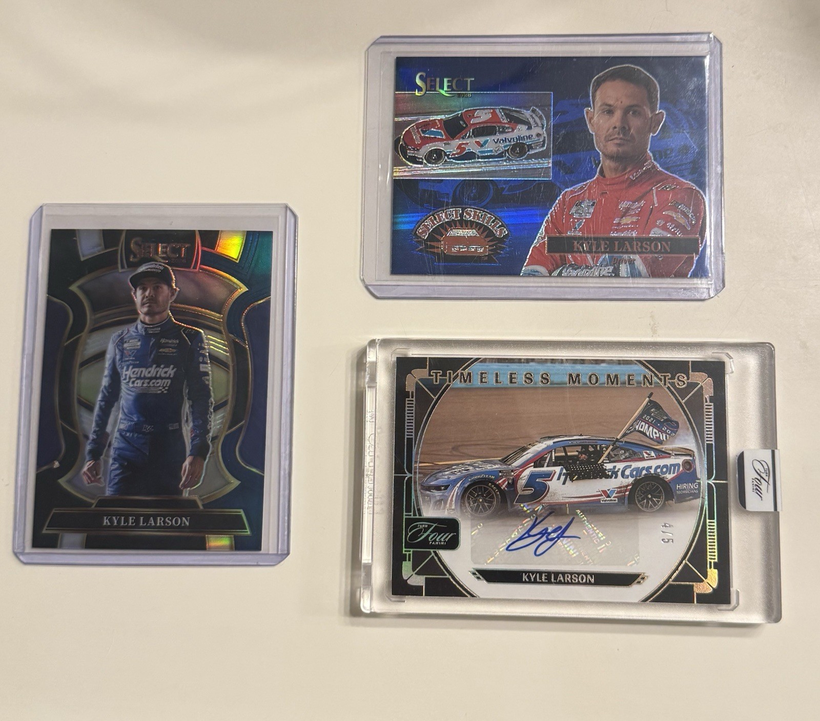 2026 Panini Turn Four Racing Kyle Larson Timeless Moments Gold Auto /5 NASCAR