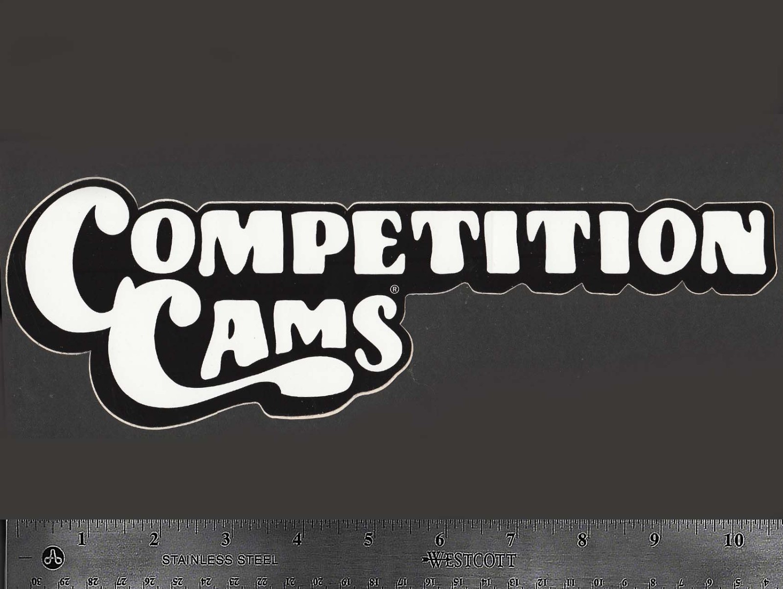 COMPETITION CAMS - Original Vintage 80's Racing Decal/Sticker - 10 5/8 inch size COMPETITION CAMS - Original Vintage 80's Racing Decal/Sticker - 10 5/8 inch size