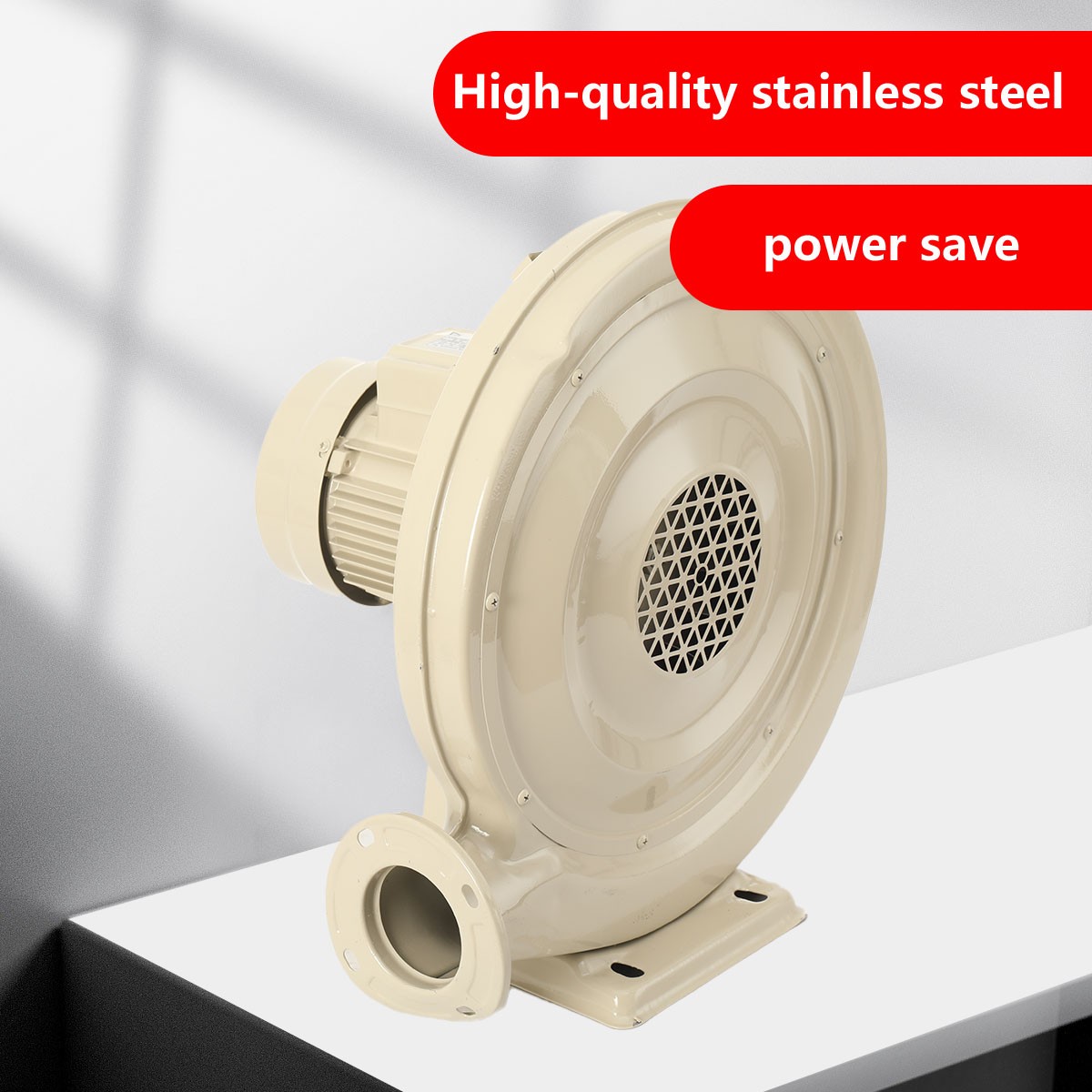 Centrifugal Medium Pressure Blower 110V 550W Stainless Steel Exhaust Fan 1700PA
