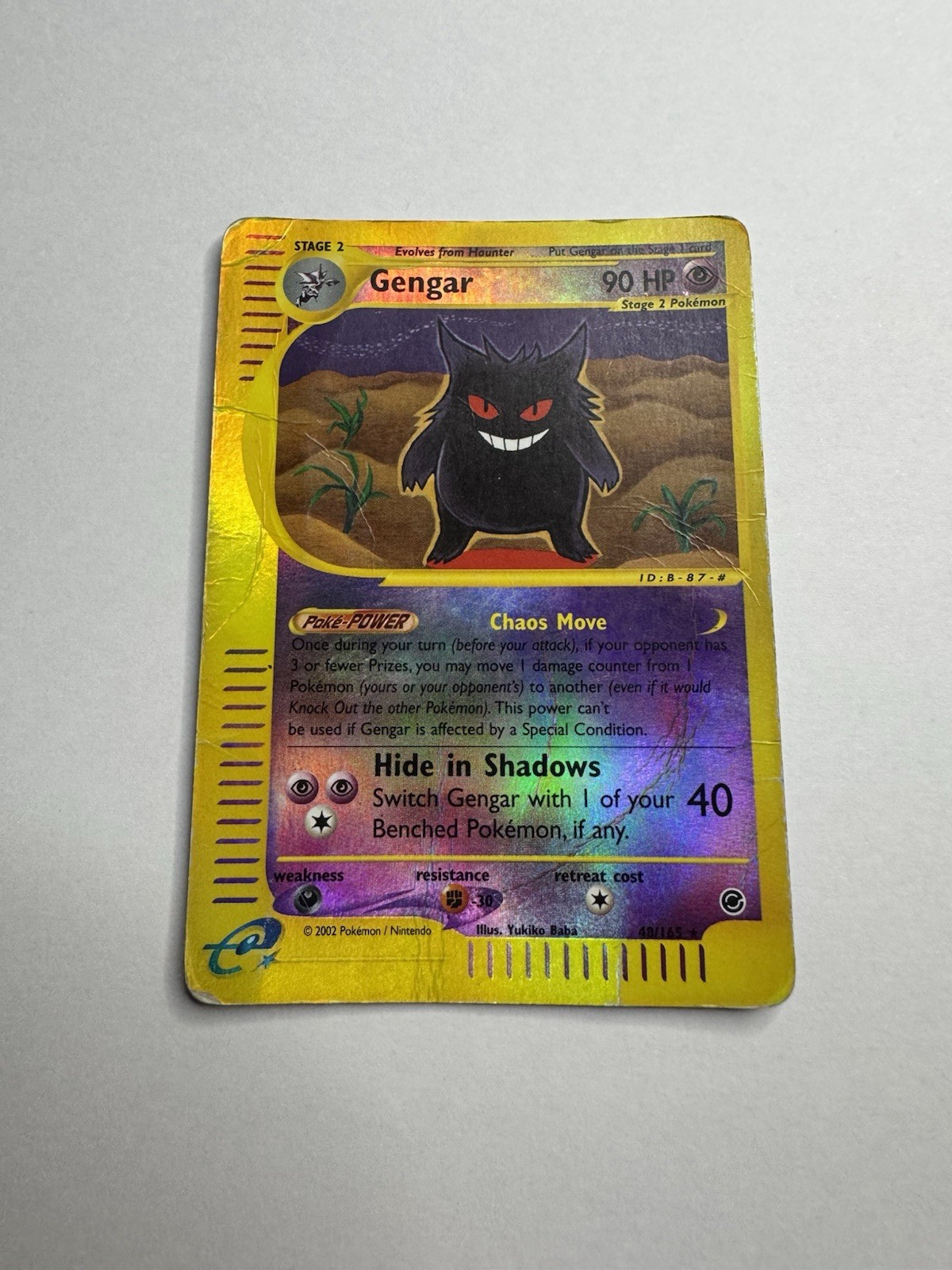 Gengar 048/165 Expedition Base Set Reverse Holo