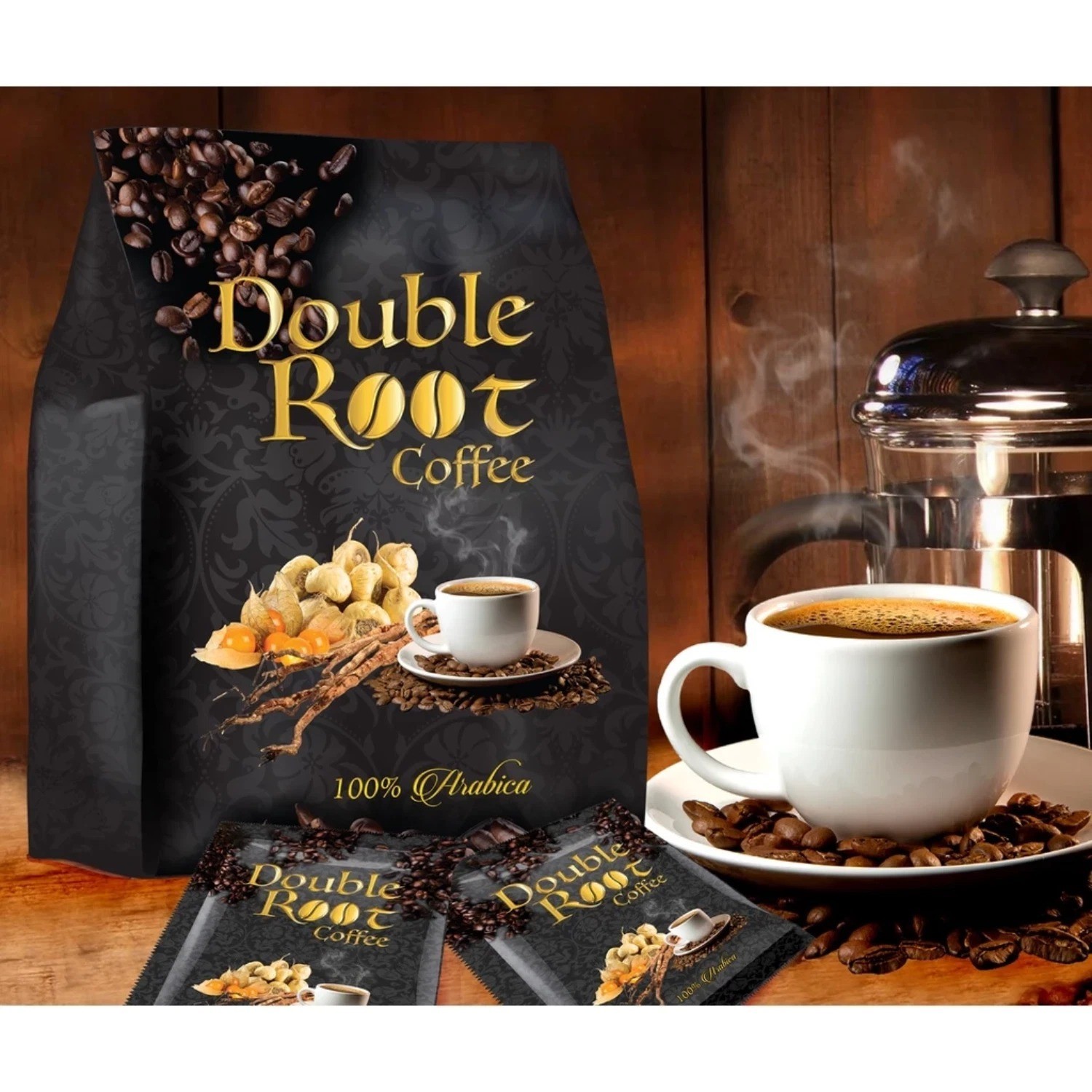 12 Pack Superlife Double Root Coffee x 6 Sachets Expedite Shipping DHL