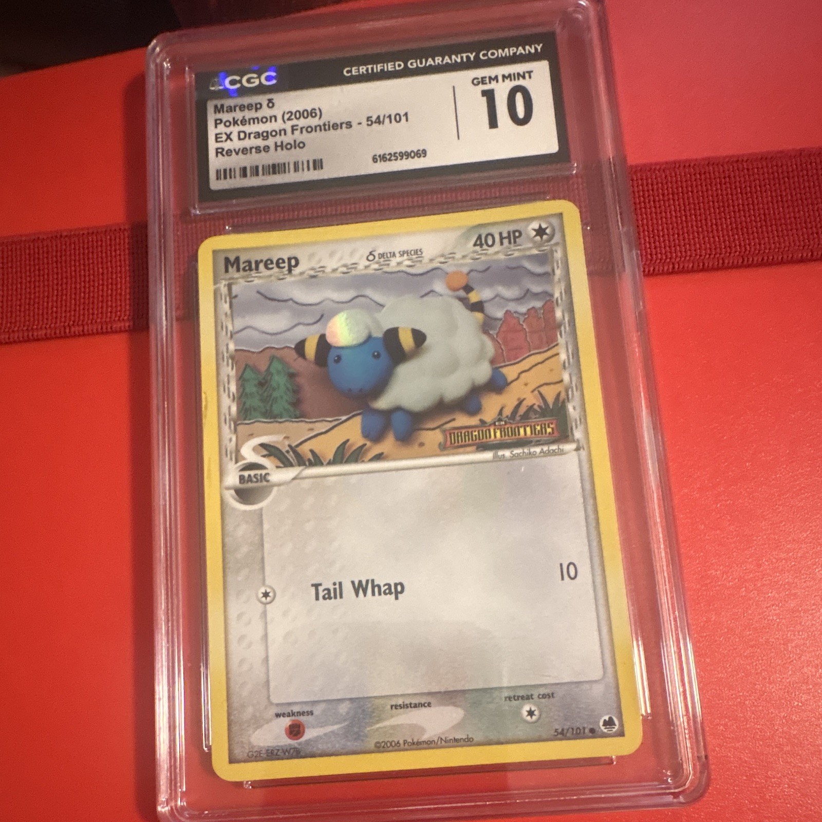 The Pokémon Company Mareep Delta Species 54/101 Dragon Frontiers RH CGC 10 PSA