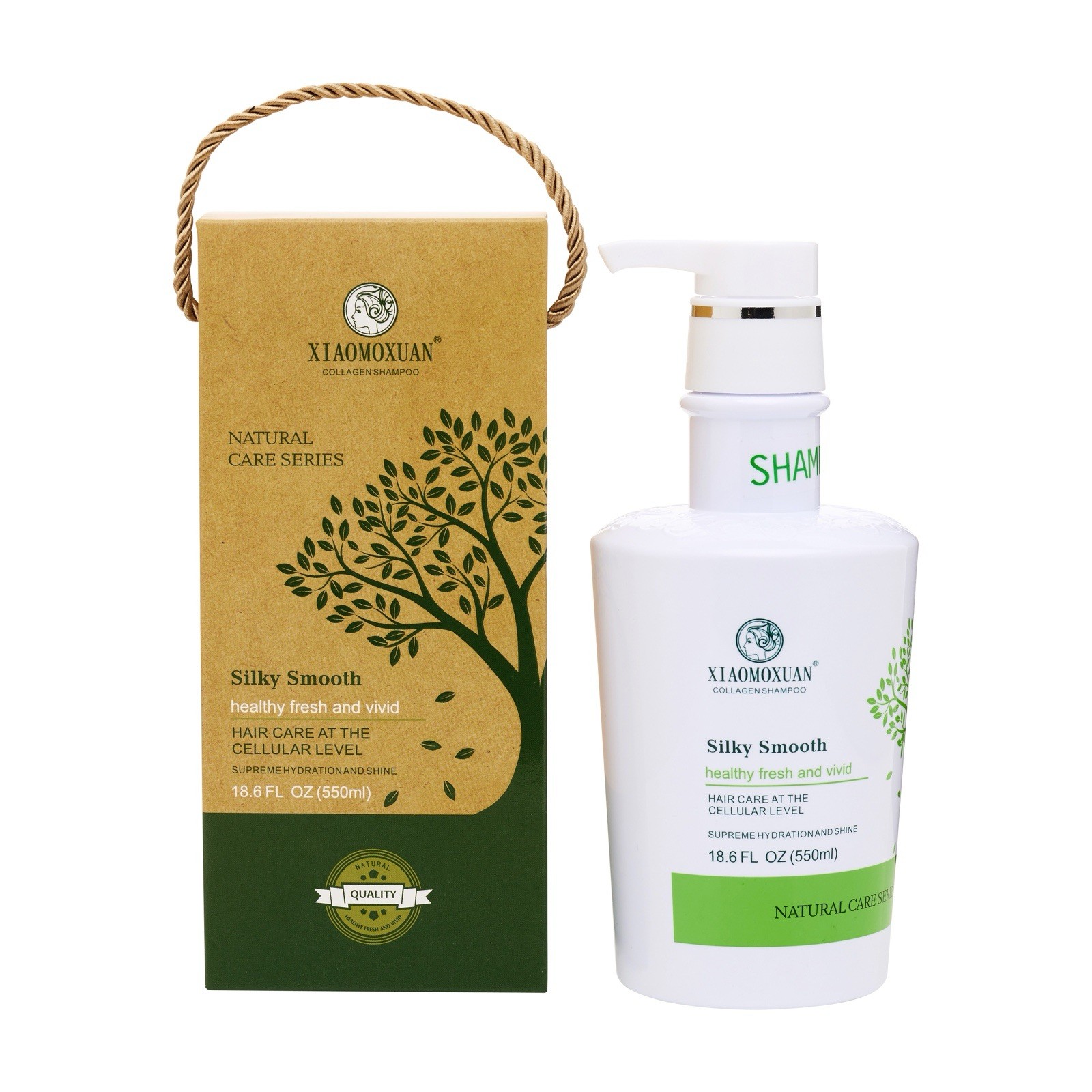 XIAOMOXUAN Collagen Shampoo, 100% Organic Rejuvenating & Smoothing Formula