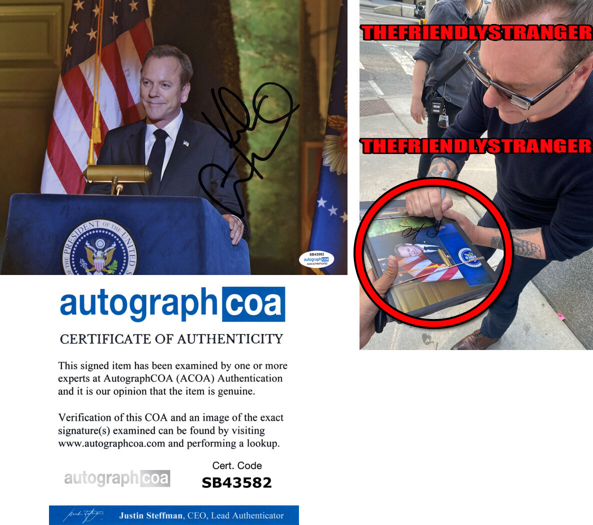 Kiefer Sutherland signed \