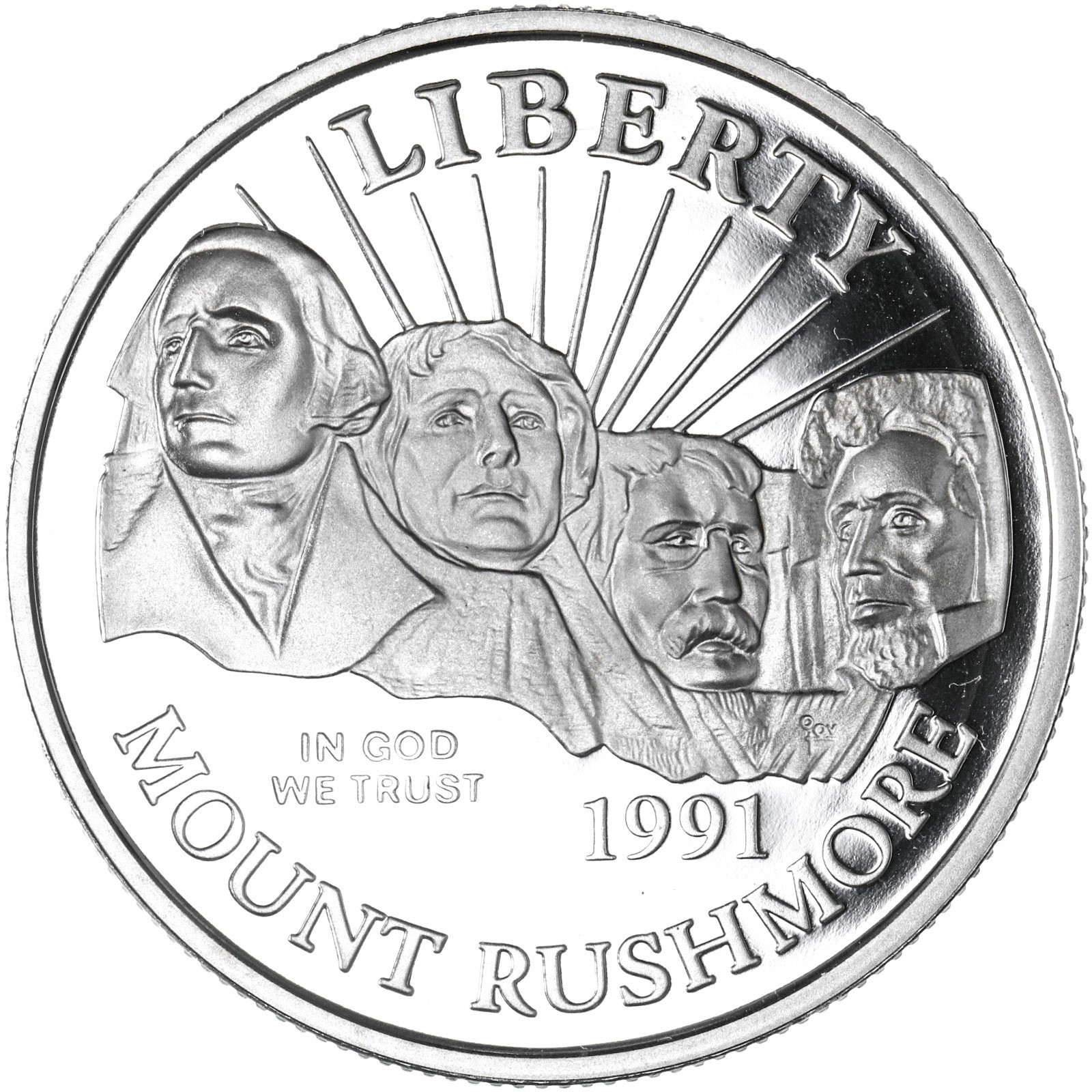 1991 S Mount Rushmore Bicentennial Proof Commemorative Half Dollar