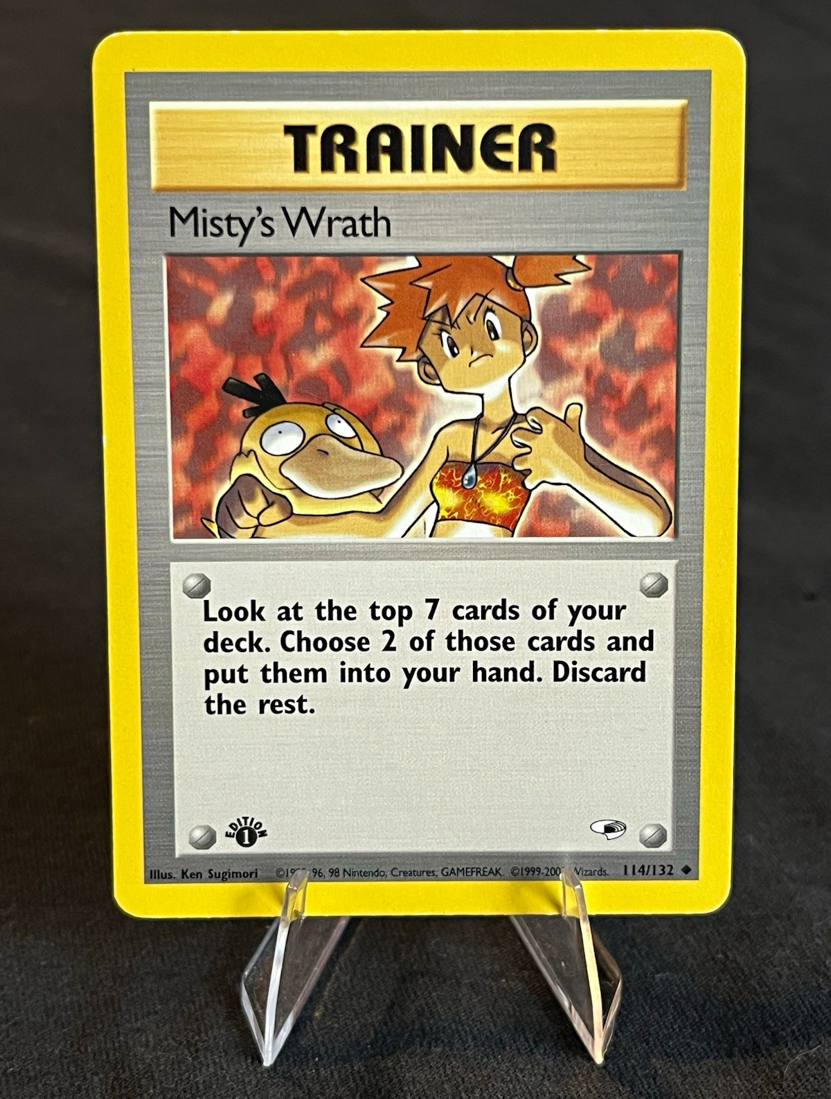 Misty\'s Wrath 114/132 1st Edition Gym Heroes Trainer Regular Pokemon TCG