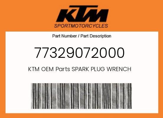 NEW OEM KTM SPARK PLUG WRENCH 450 505 SX-F XC-F 2008-2012 77329072000 NEW OEM KTM SPARK PLUG WRENCH 450 505 SX-F XC-F 2008-2012 77329072000