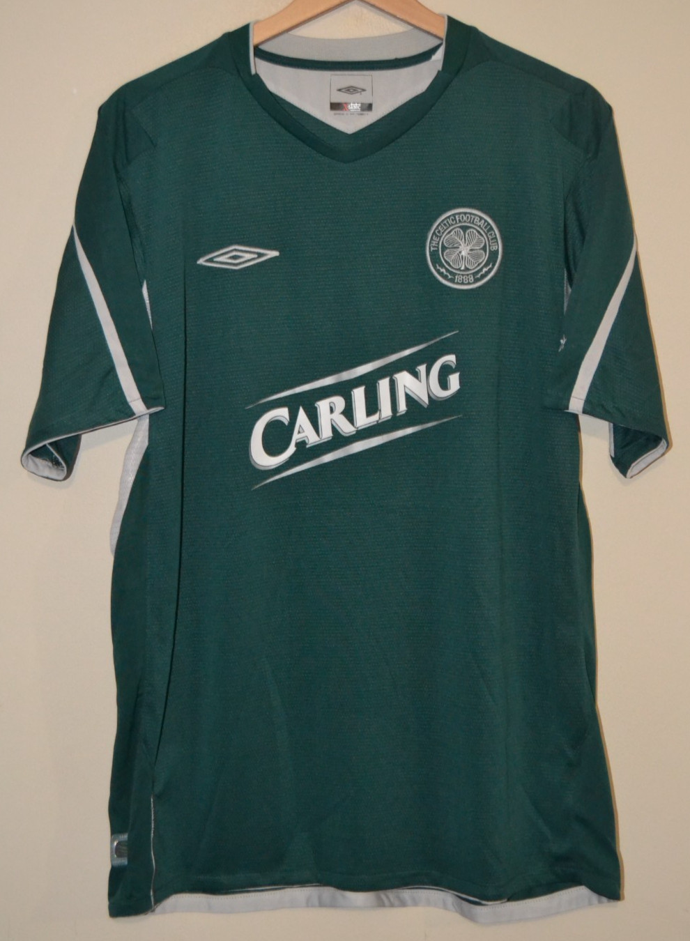 Vtg Glasgow Celtic 2004/05 Umbro Carling Away Shirt Mens Size Large