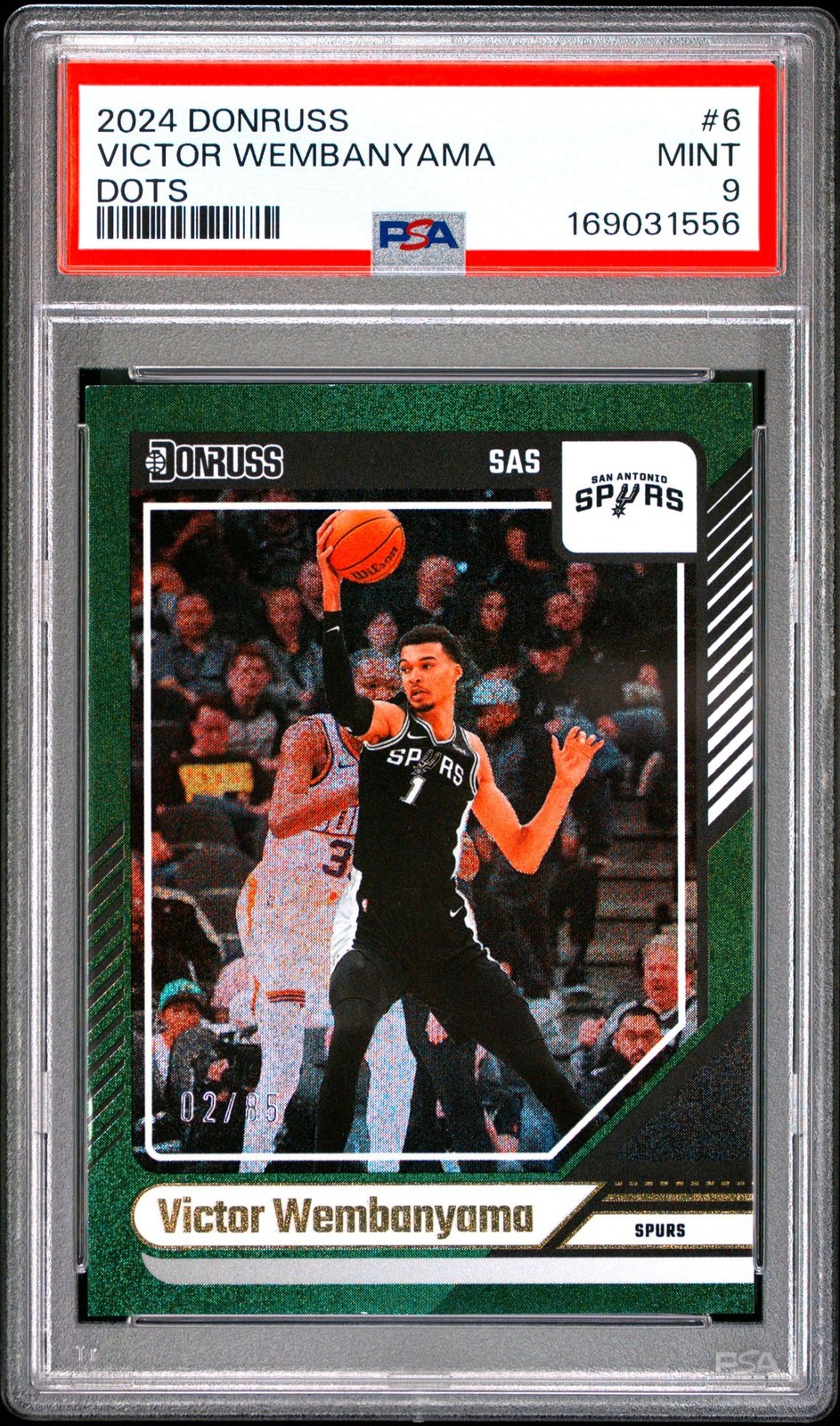 RARE PSA 9 2024 Panini Donruss Victor Wembanyama #6 Dots Holo POP/2 👽 RARE PSA 9 2024 Panini Donruss Victor Wembanyama #6 Dots Holo POP/2 👽