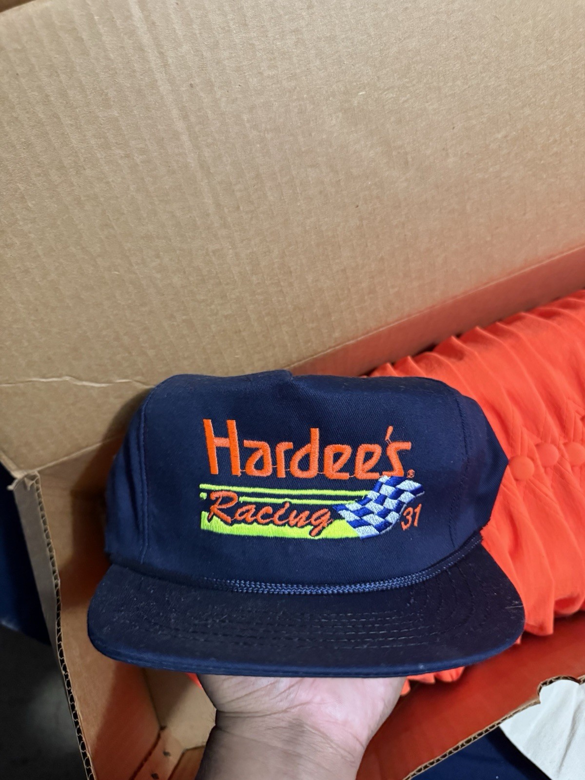 Rare Vintage Hardees Racing SnapBack Hat Rare Vintage Hardees Racing SnapBack Hat