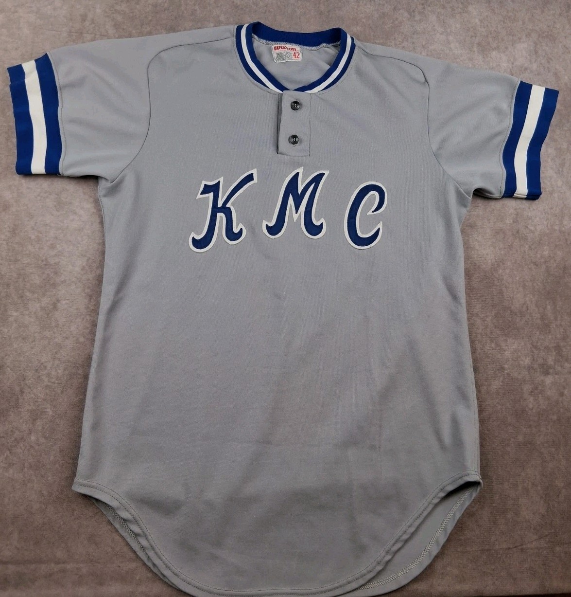 Vintage Wilson Baseball Jersey Mens 42 Kapaun Mt Carmel Crusaders Wichita USA