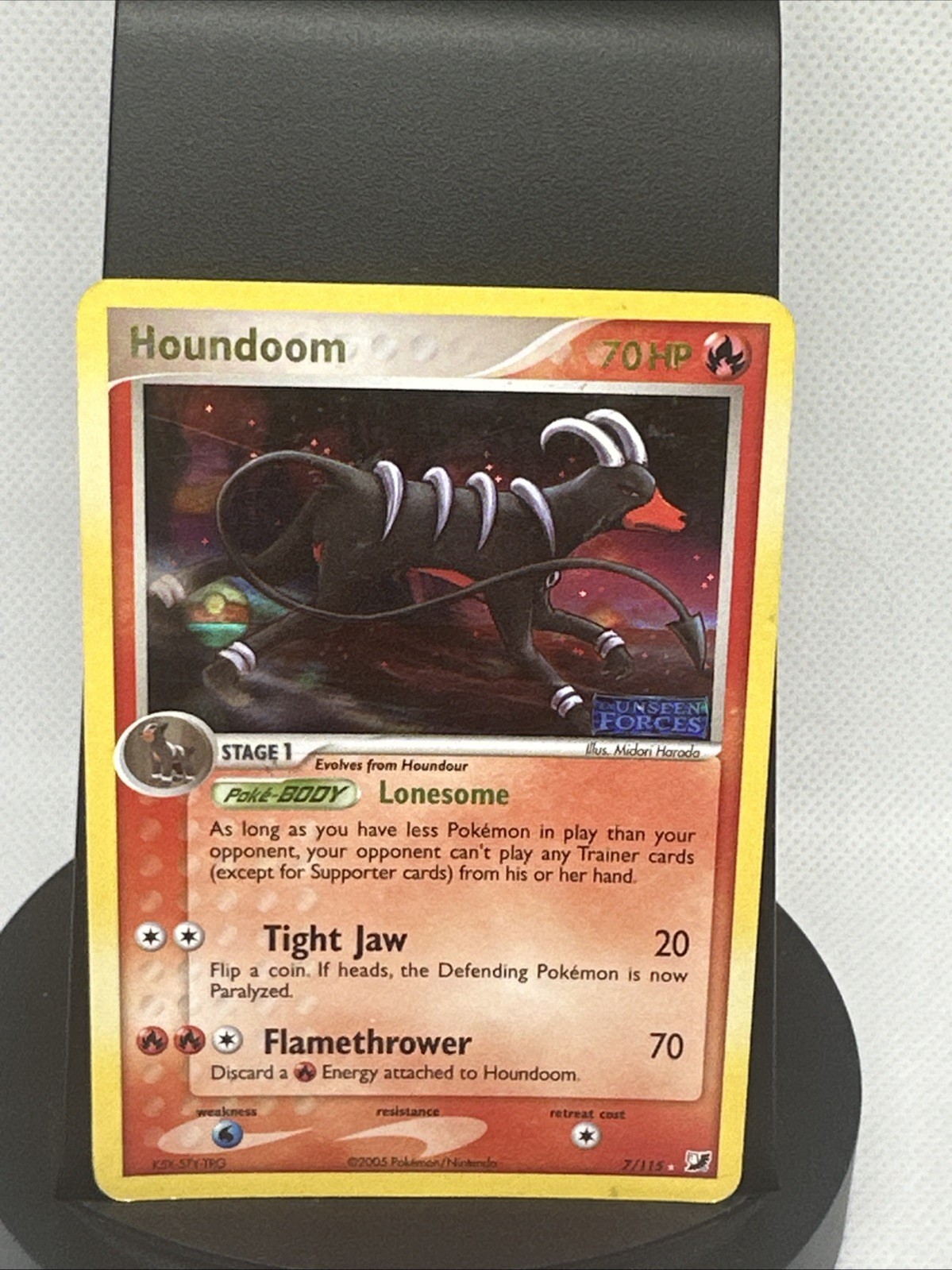 Houndoom 7/115 Unseen Forces Reverse Holo MP
