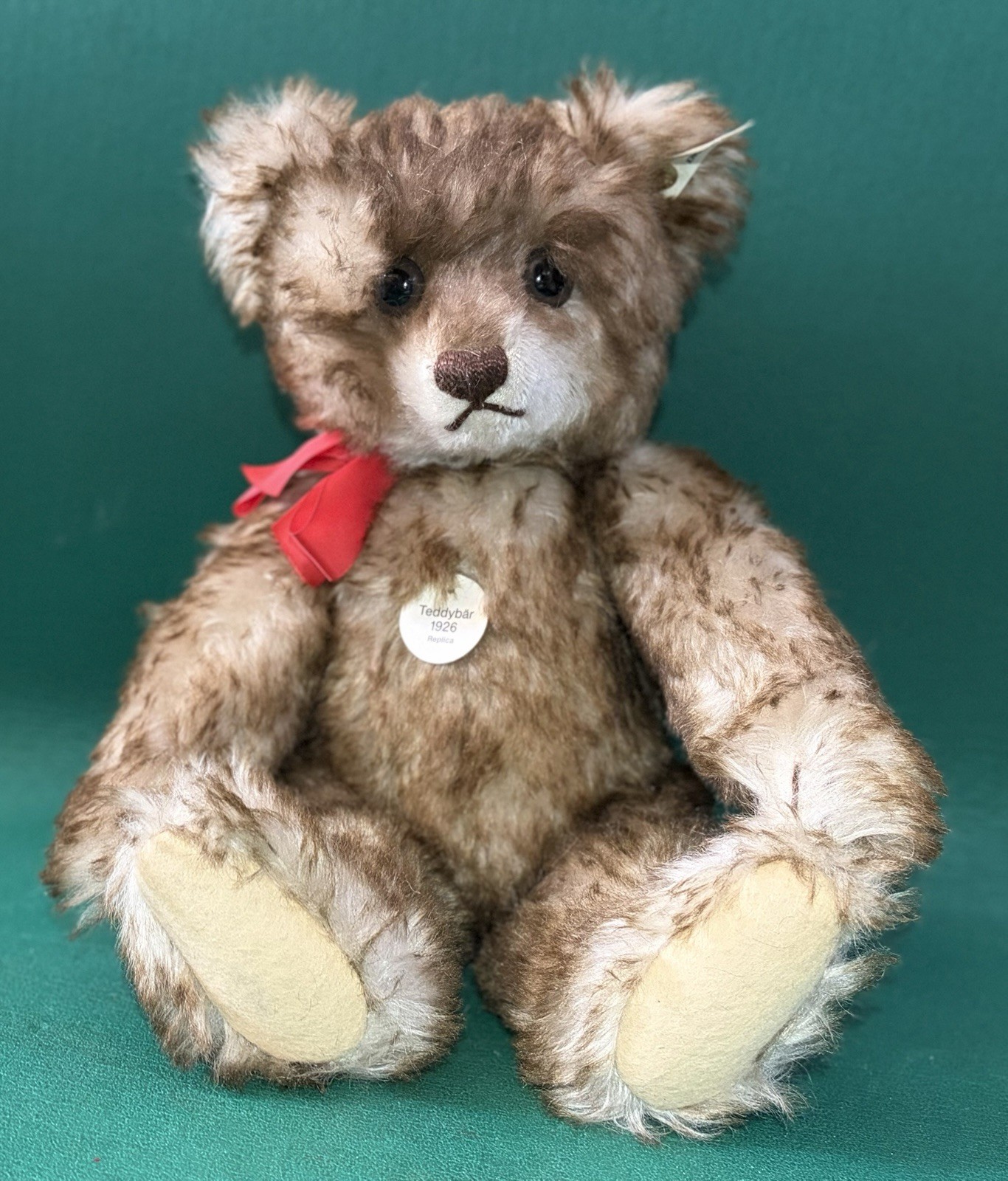 Vtg Steiff Mohair Bear Teddy Bear 1926 Replica Limited Edition Brown with Tags Vtg Steiff Mohair Bear Teddy Bear 1926 Replica Limited Edition Brown with Tags