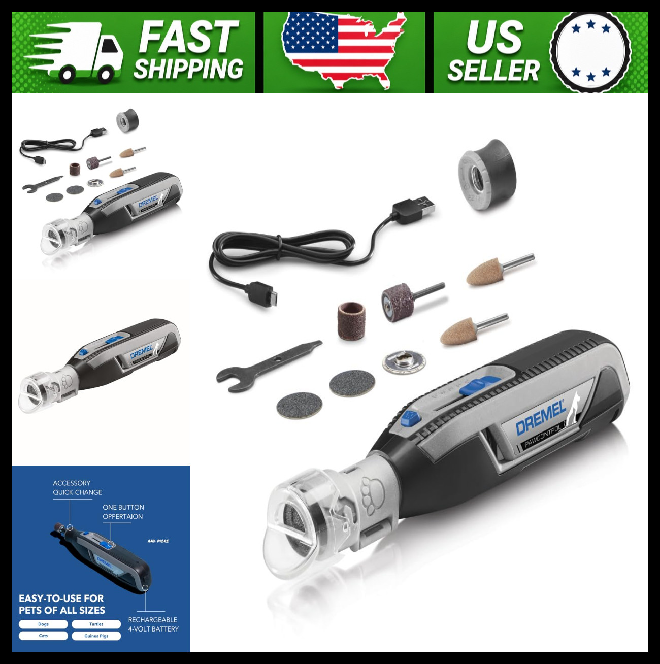 Dremel PawControl Dog Nail Grinder & Trimmer Pet Grooming Kit