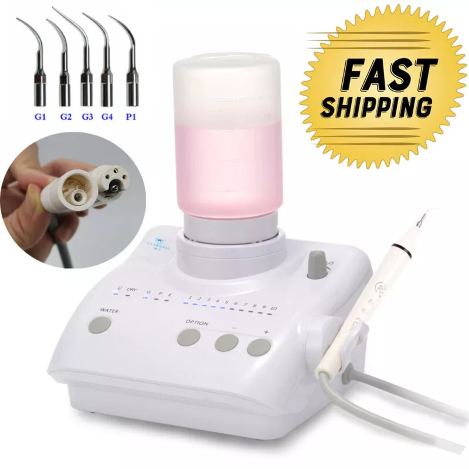 For Cavitron Dental Portable Ultrasonic Piezo Scaler 2*Bottles fit EMS Handpiece