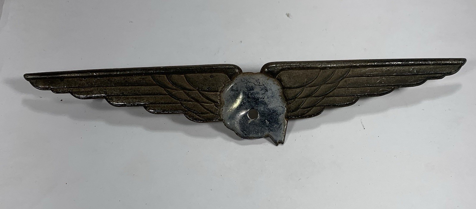 vtg 1937 CHRYSLER C-14 IMPERIAL CONVERTIBLE COUPE GOLD WINGED EMBLEM OEM vtg 1937 CHRYSLER C-14 IMPERIAL CONVERTIBLE COUPE GOLD WINGED EMBLEM OEM