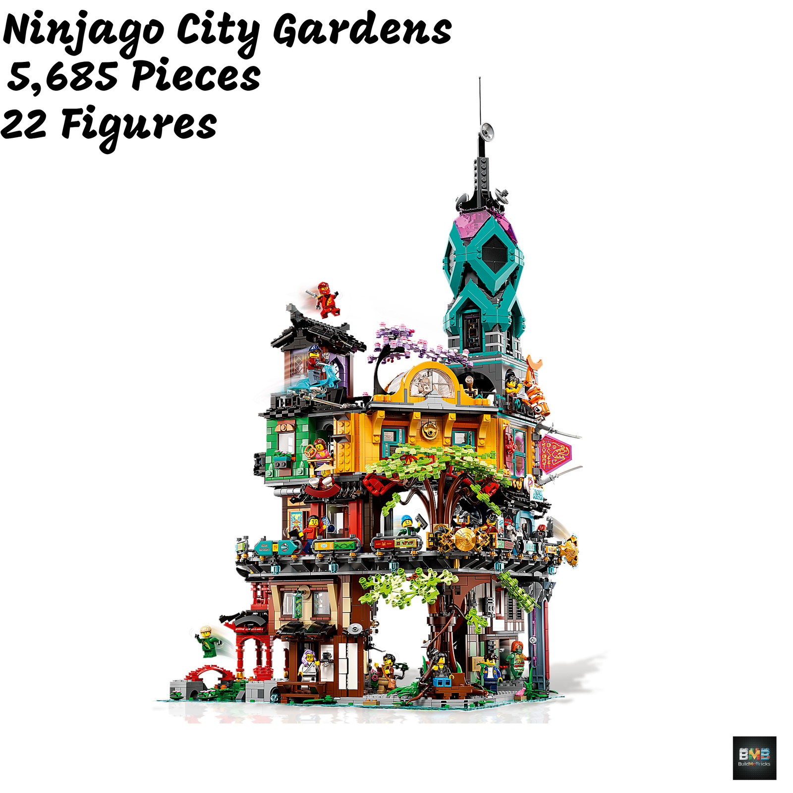 NEW Ninjago City Gardens 5,685 Pieces Creative Architectural Model Gift