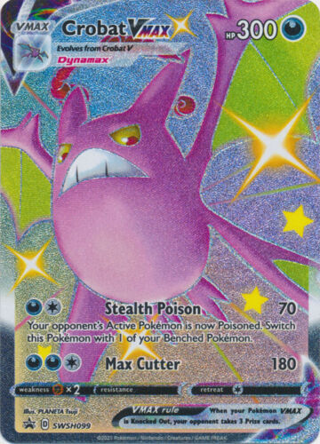 Crobat VMAX (Shiny) - SWSH099 Sword & Shield Promo Near Mint Pokemon TCG