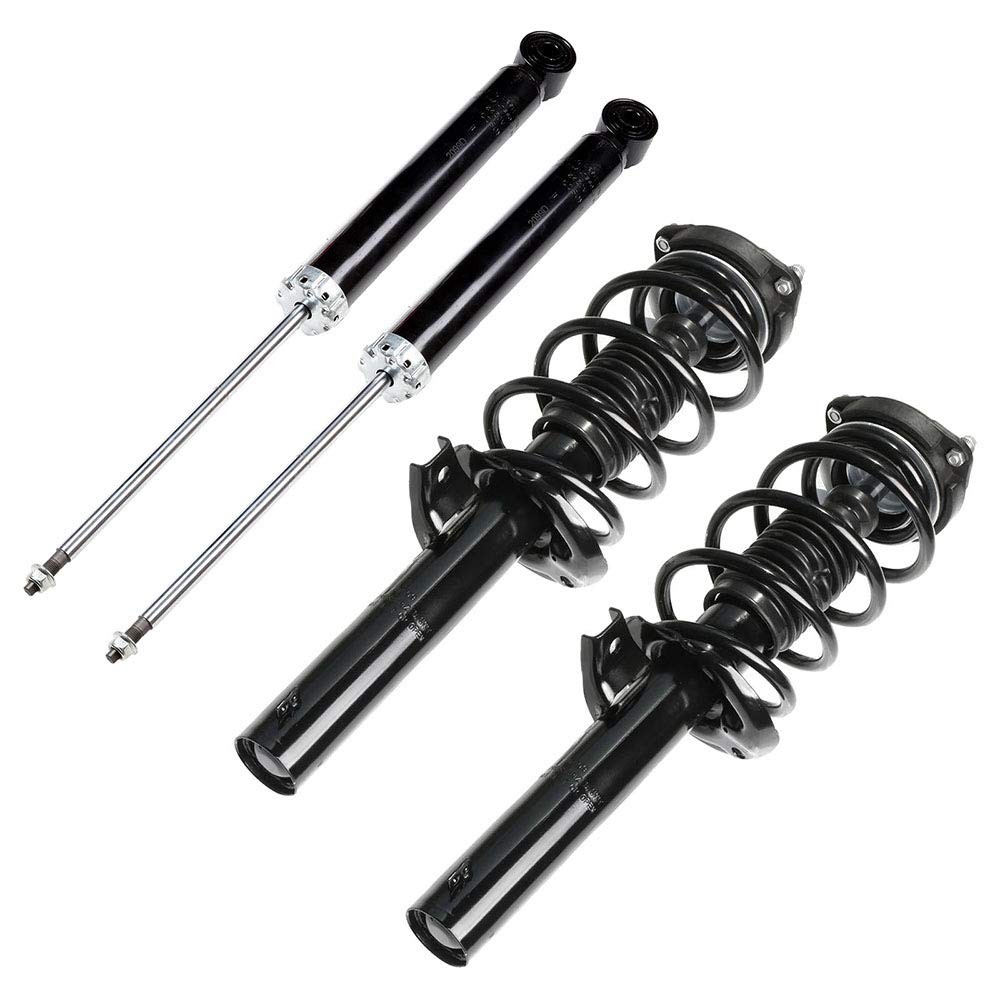 Front Complete Struts + Rear Shock Absorbers 2006-2013 Volkswagen GTI Set of 4